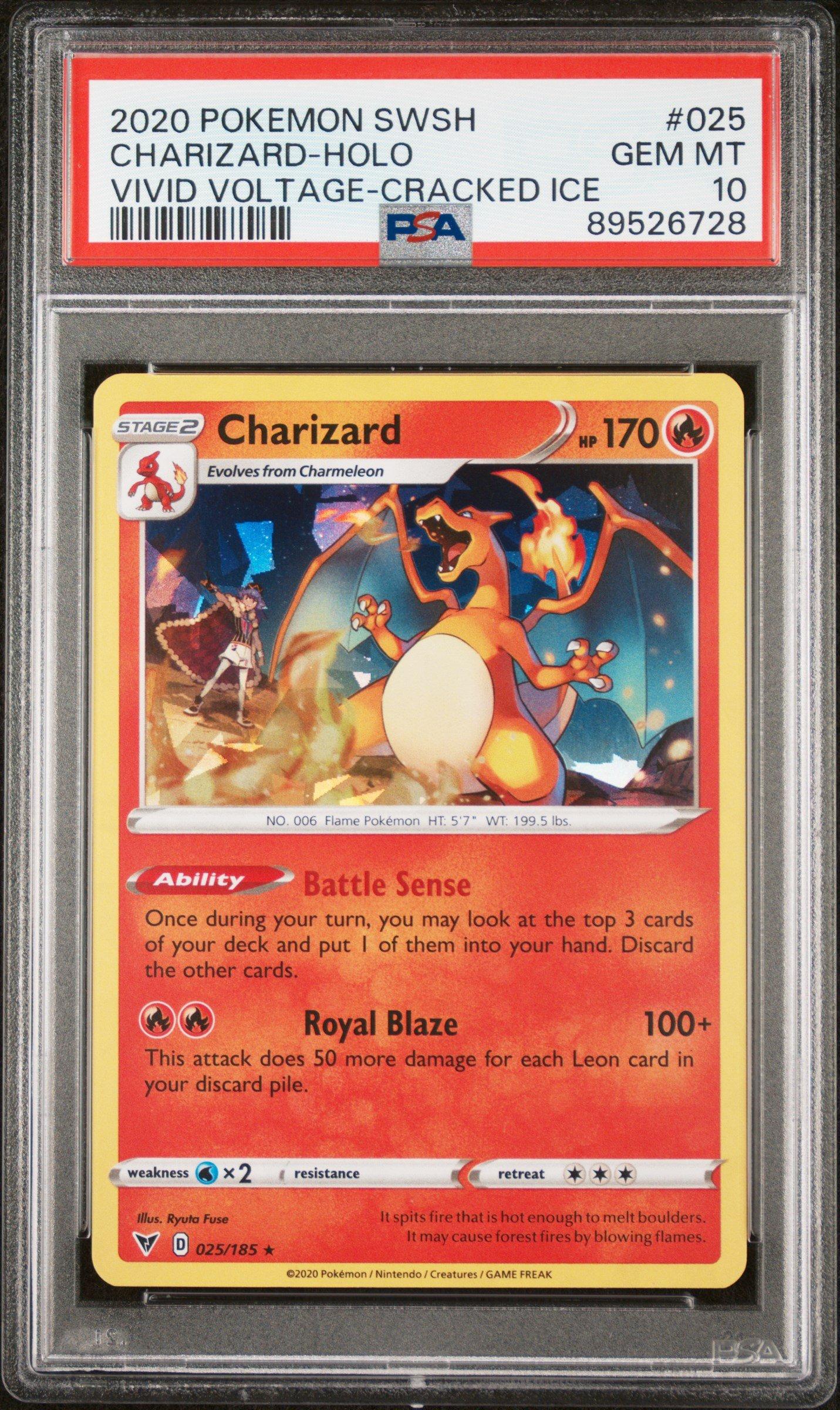 2020 Pokemon Sword & Shield Vivid Voltage 025 Charizard-holo