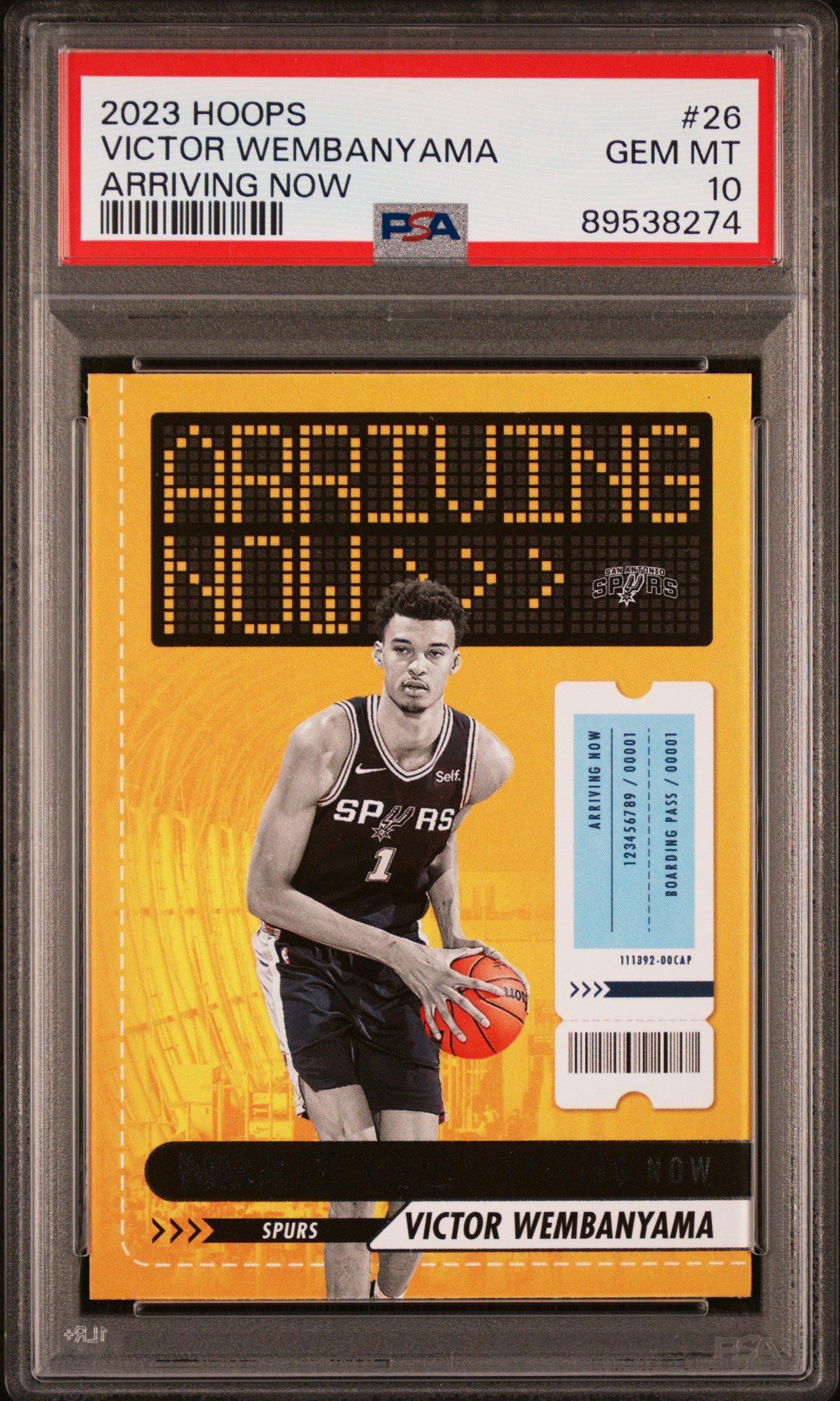 2023 Panini Nba Hoops Arriving Now 26 Victor Wembanyama PSA 10