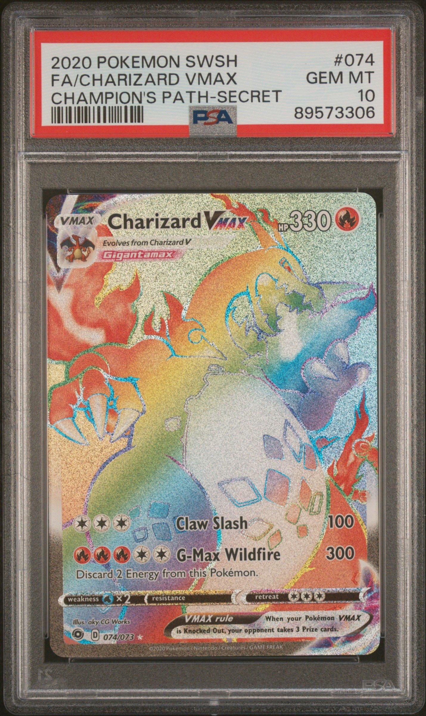 2020 Pokemon Sword & Shield Champion's Path 074 Full Art/charizard