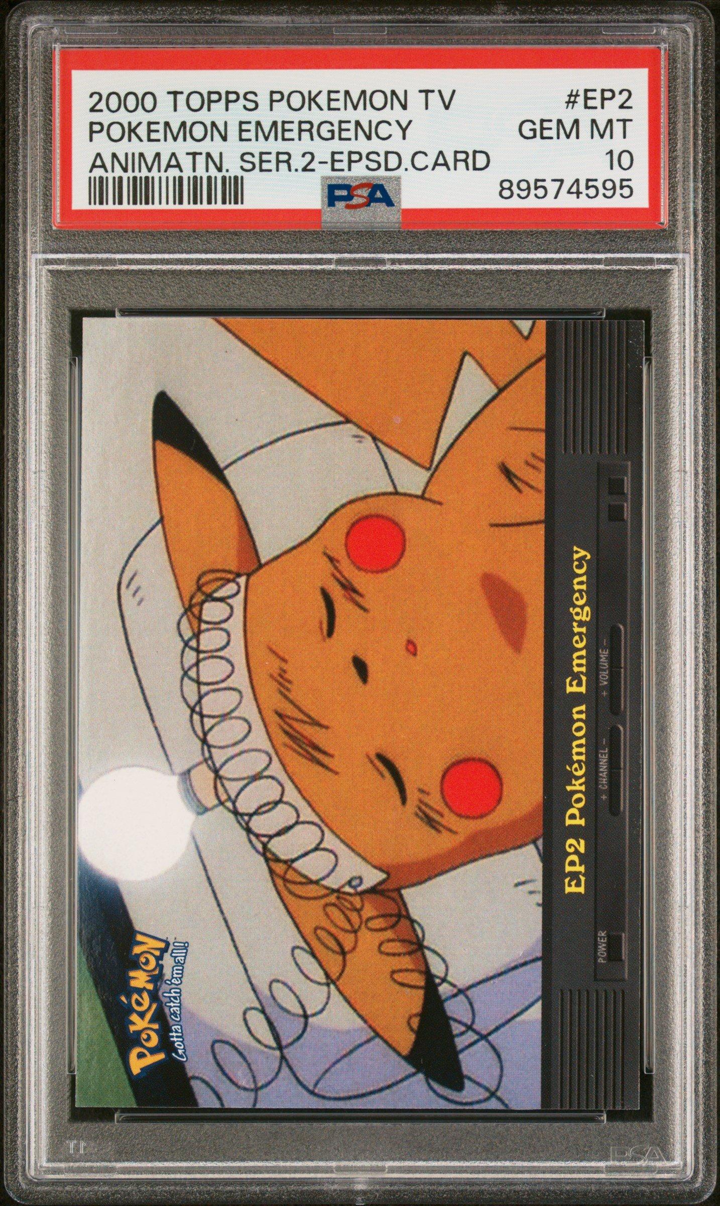 2000 Topps Pokemon Tv Animation Series 2 Episode Cards Ep2 Pokemon  Emergency PSA 10 Graded Card | GameStop