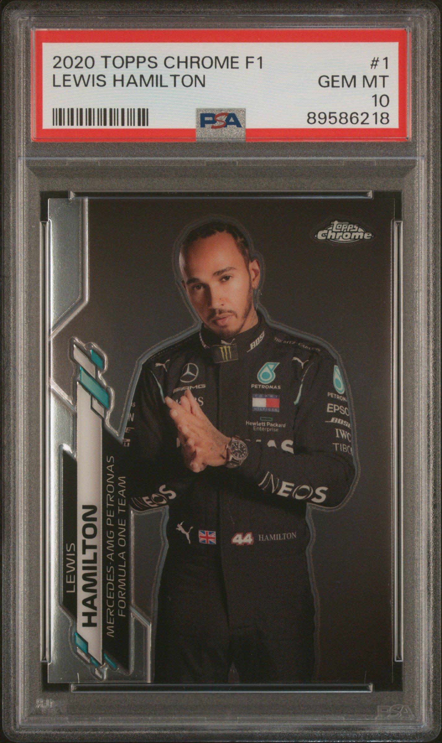 2020 Topps Chrome Formula 1 1 Lewis Hamilton PSA 10
