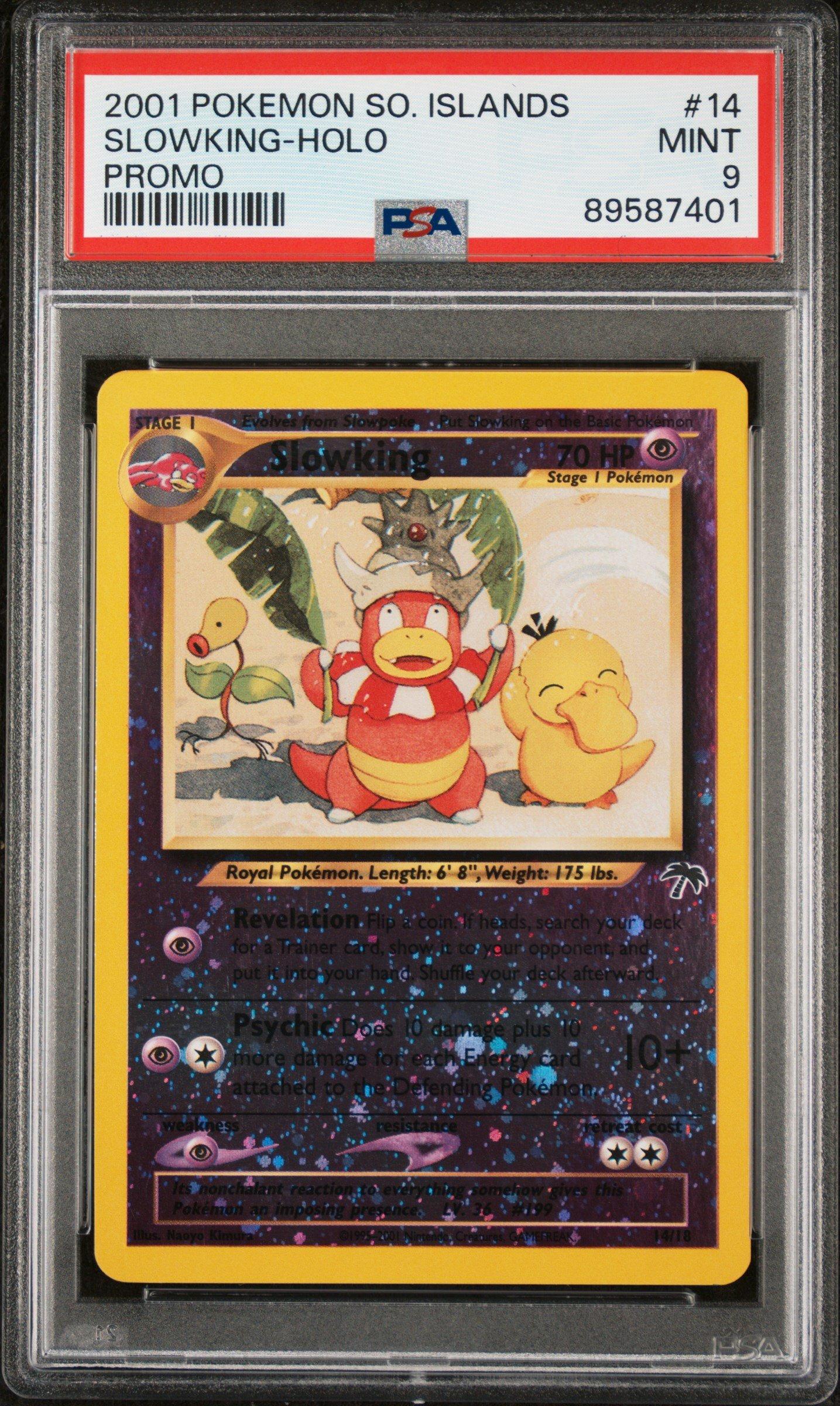2001 Pokemon Southern Islands Promo 14 Slowking-holo PSA 9 Graded
