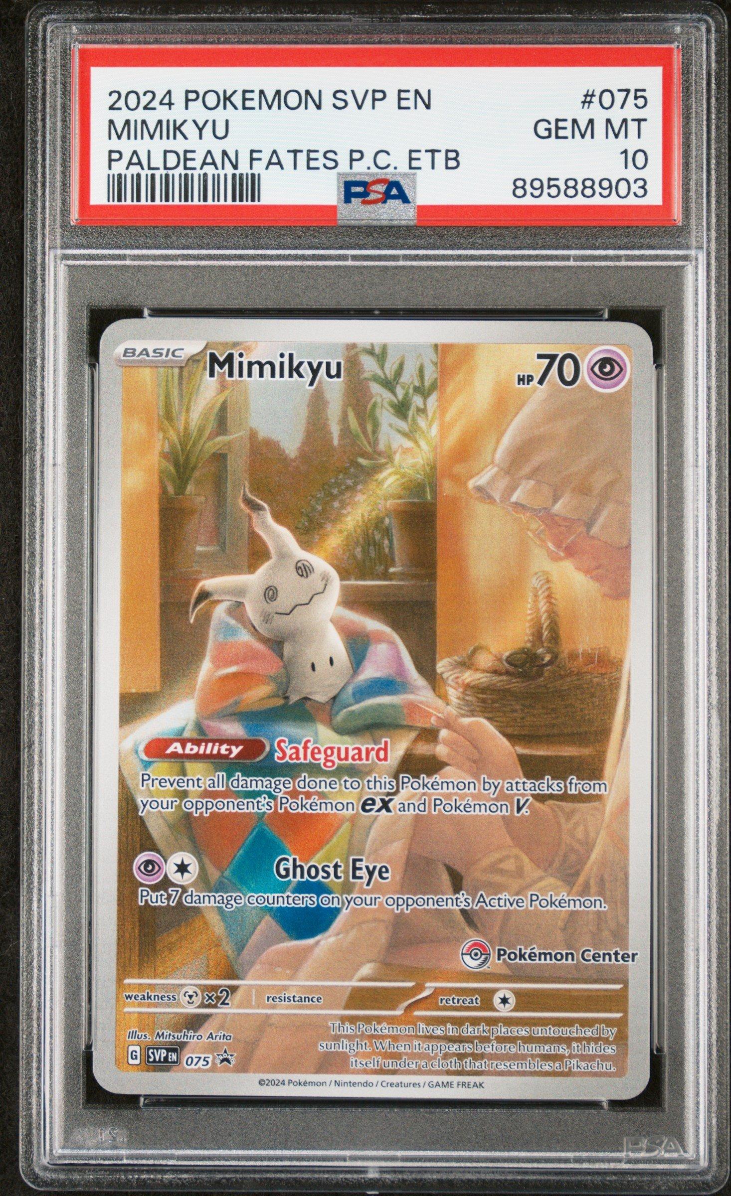 2024 Pokemon Svp En-sv Black Star Promo 075 Mimikyu Paldean Fates