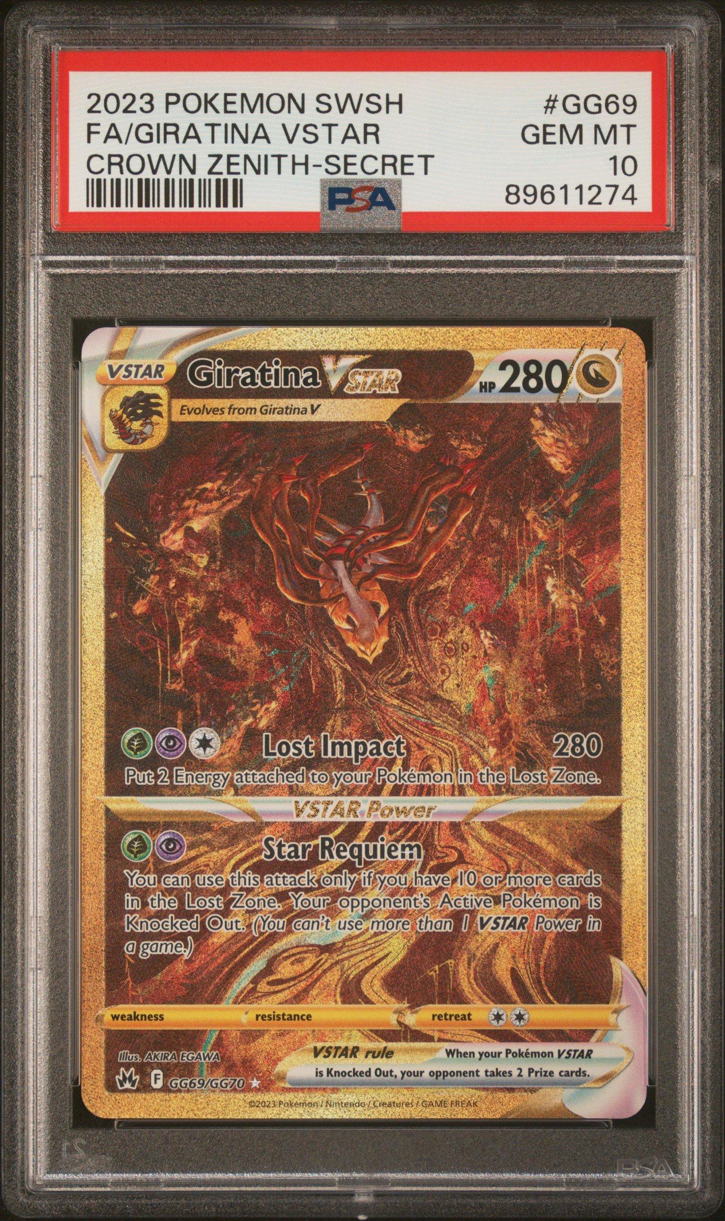 2023 Pokemon Sword And Shield Crown Zenith Gg69 Full Art/giratina
