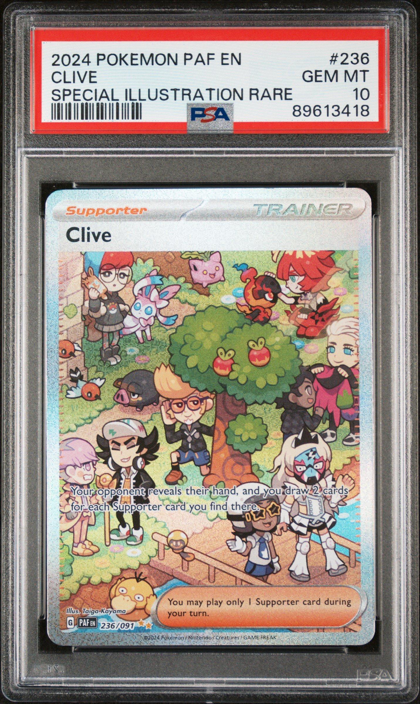 2024 Pokemon Paf En-paldean Fates 236 Clive Special Illustration