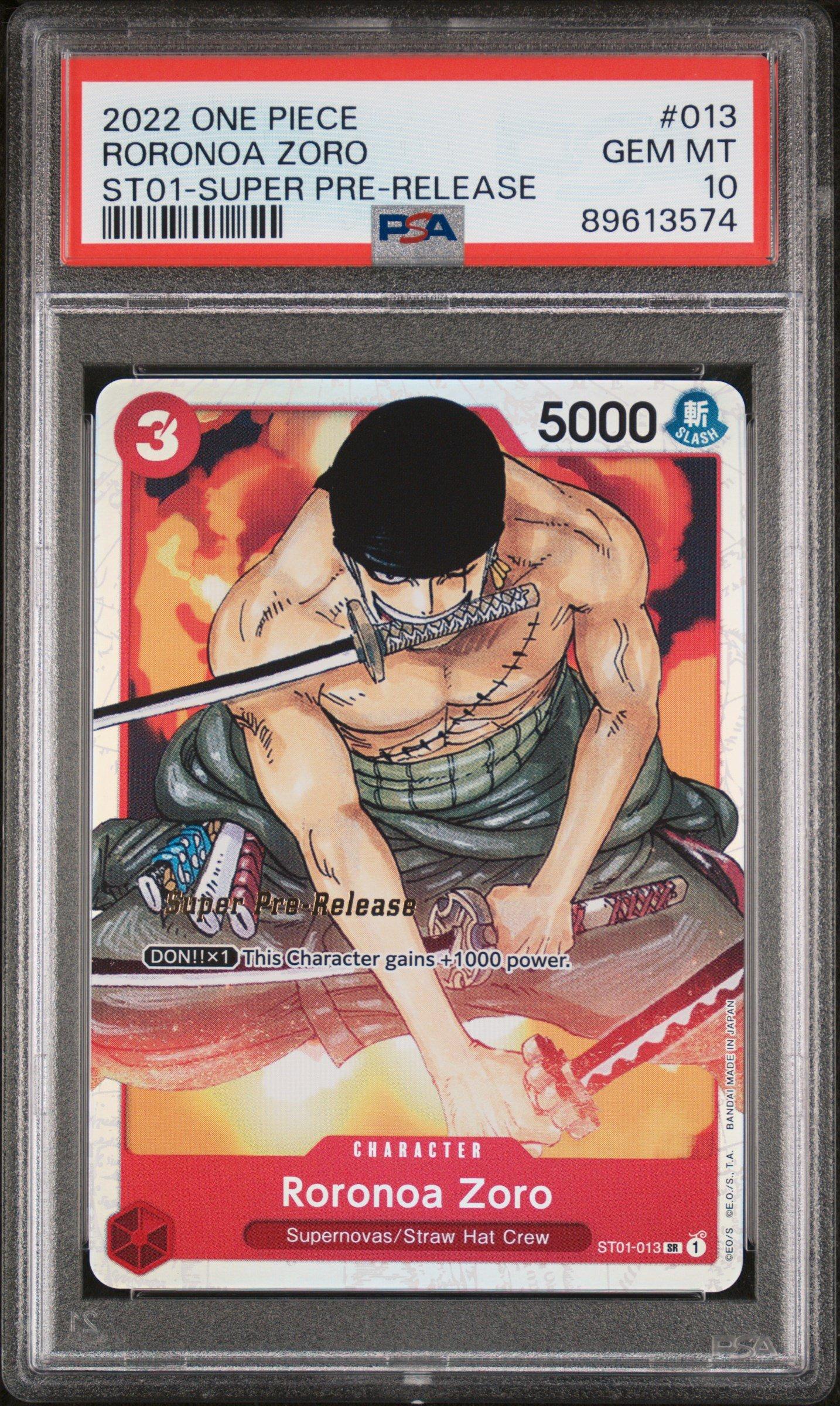 2022 One Piece Starter Deck St01-straw Hat Crew 013 Roronoa Zoro
