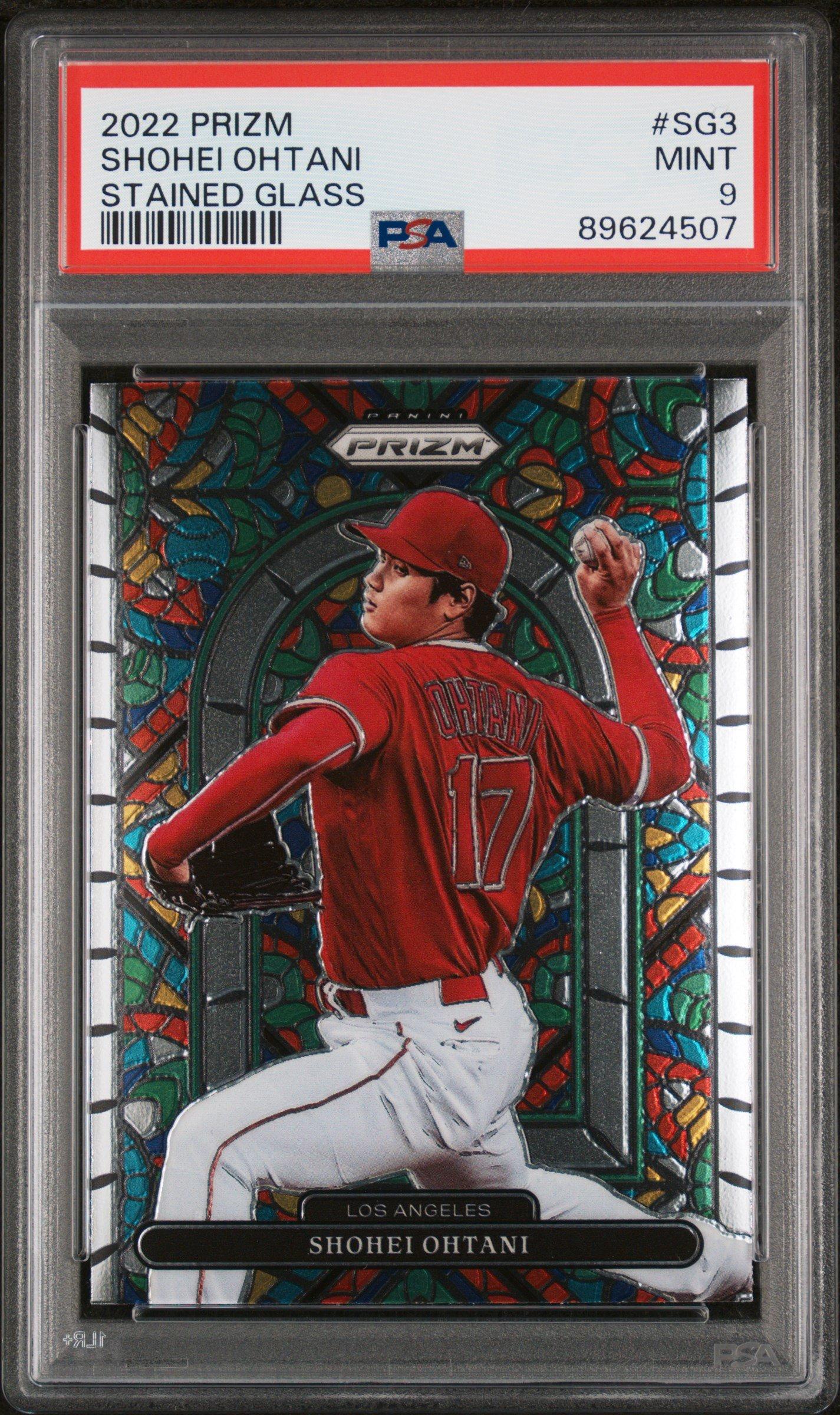 2022 Panini Prizm Stained Glass Sg3 Shohei Ohtani PSA 9 Graded 