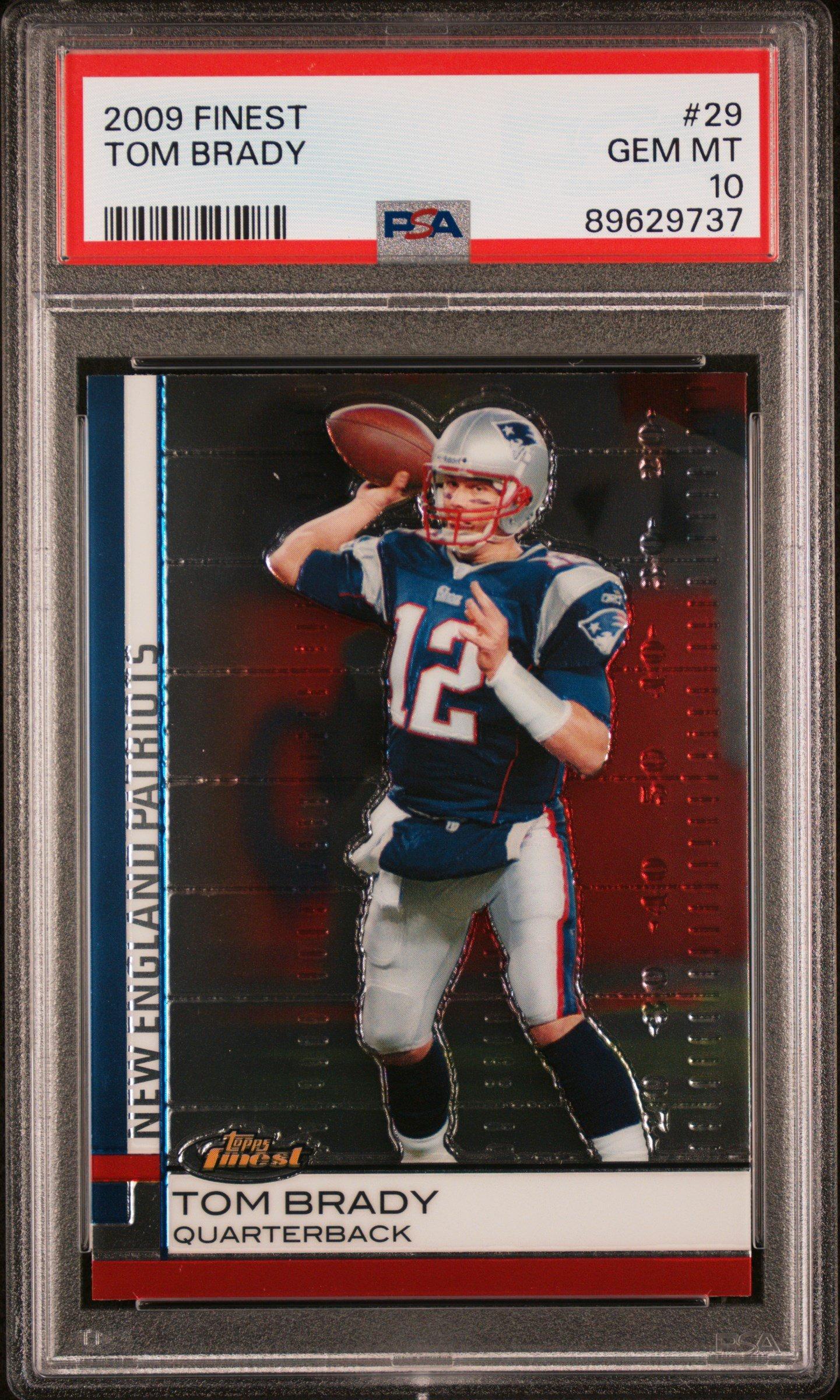 2009 Finest 29 Tom Brady PSA 10