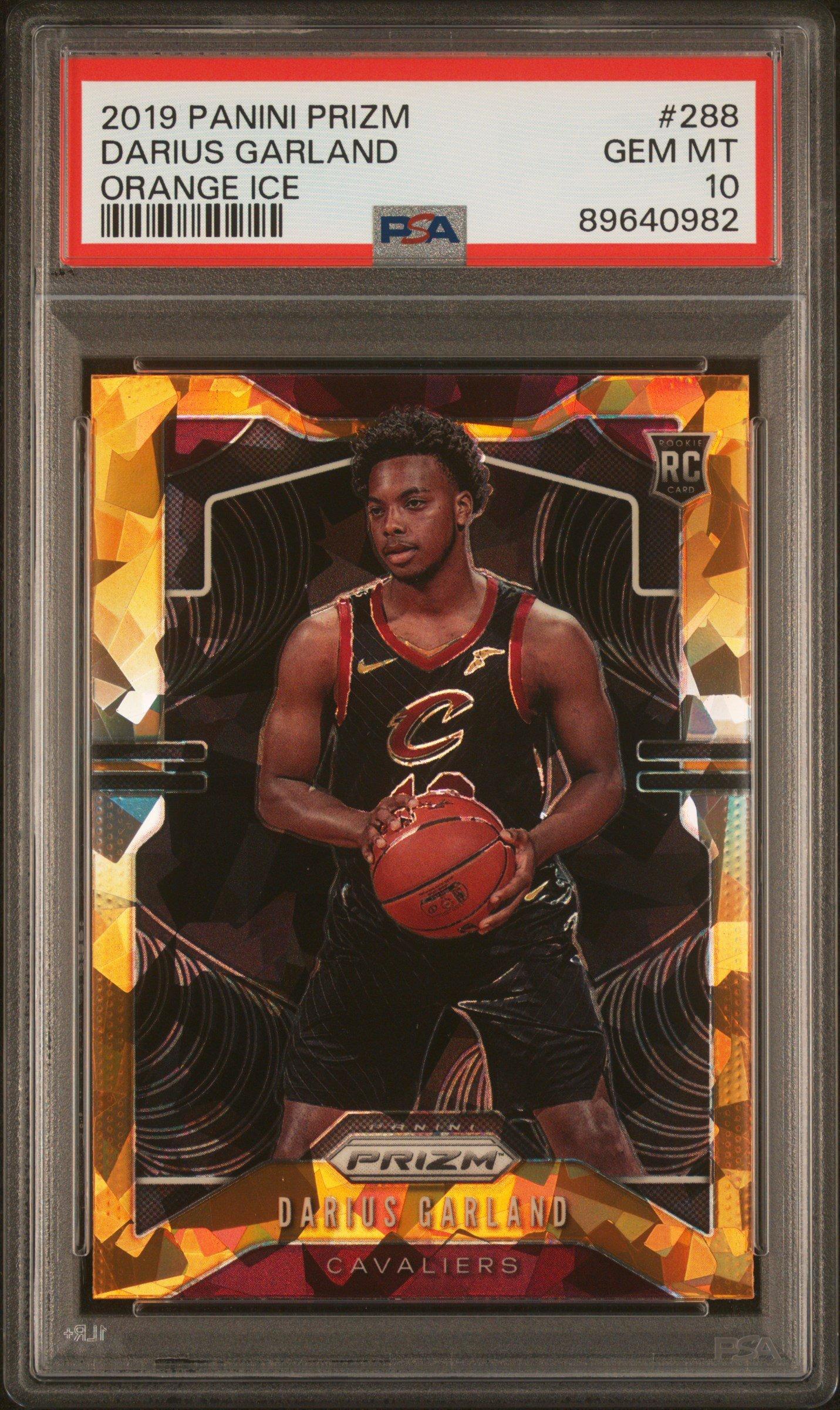 2019 Panini Prizm 288 Darius Garland Orange Ice PSA 10