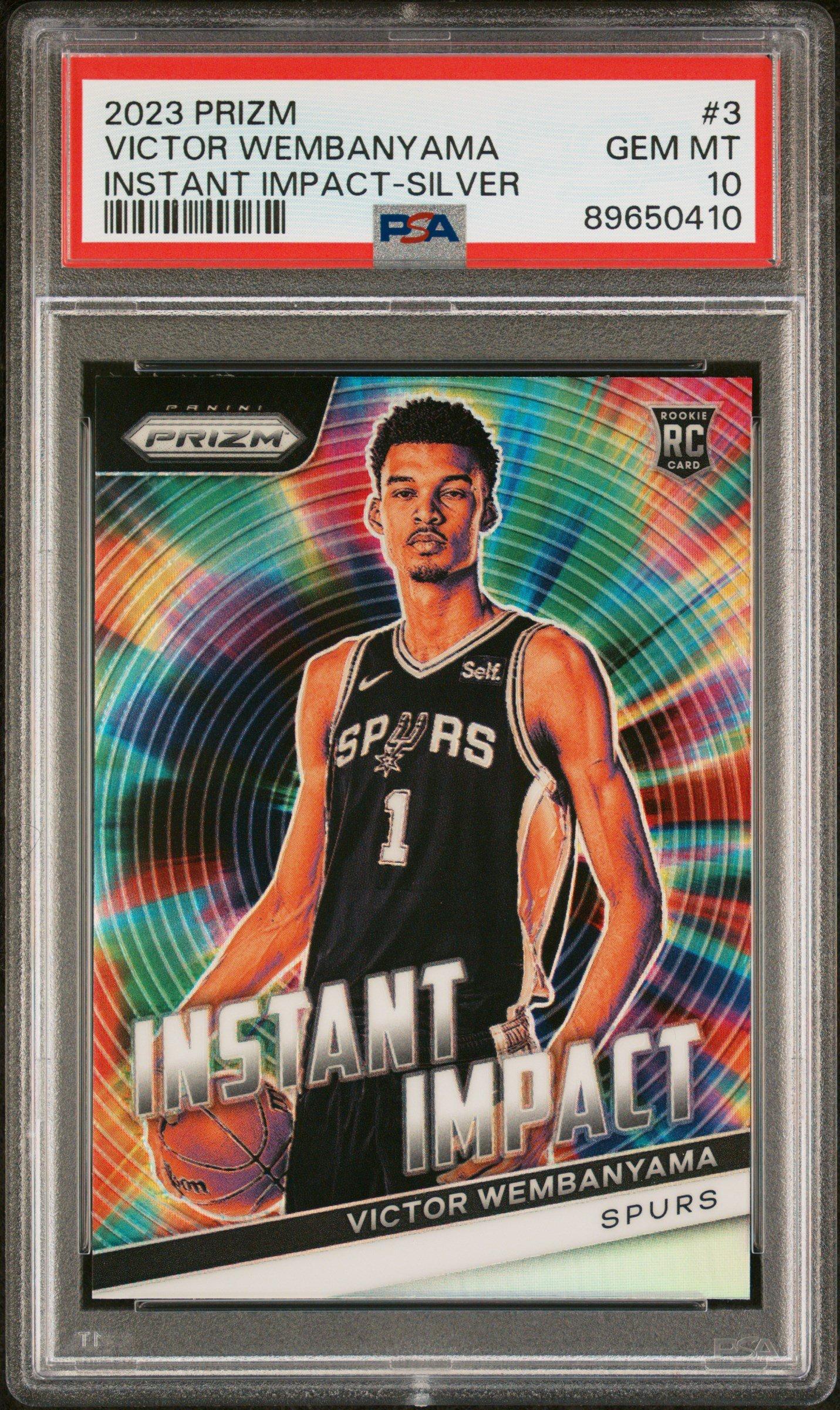 2023 Panini Prizm Instant Impact 3 Victor Wembanyama Silver Prizm 