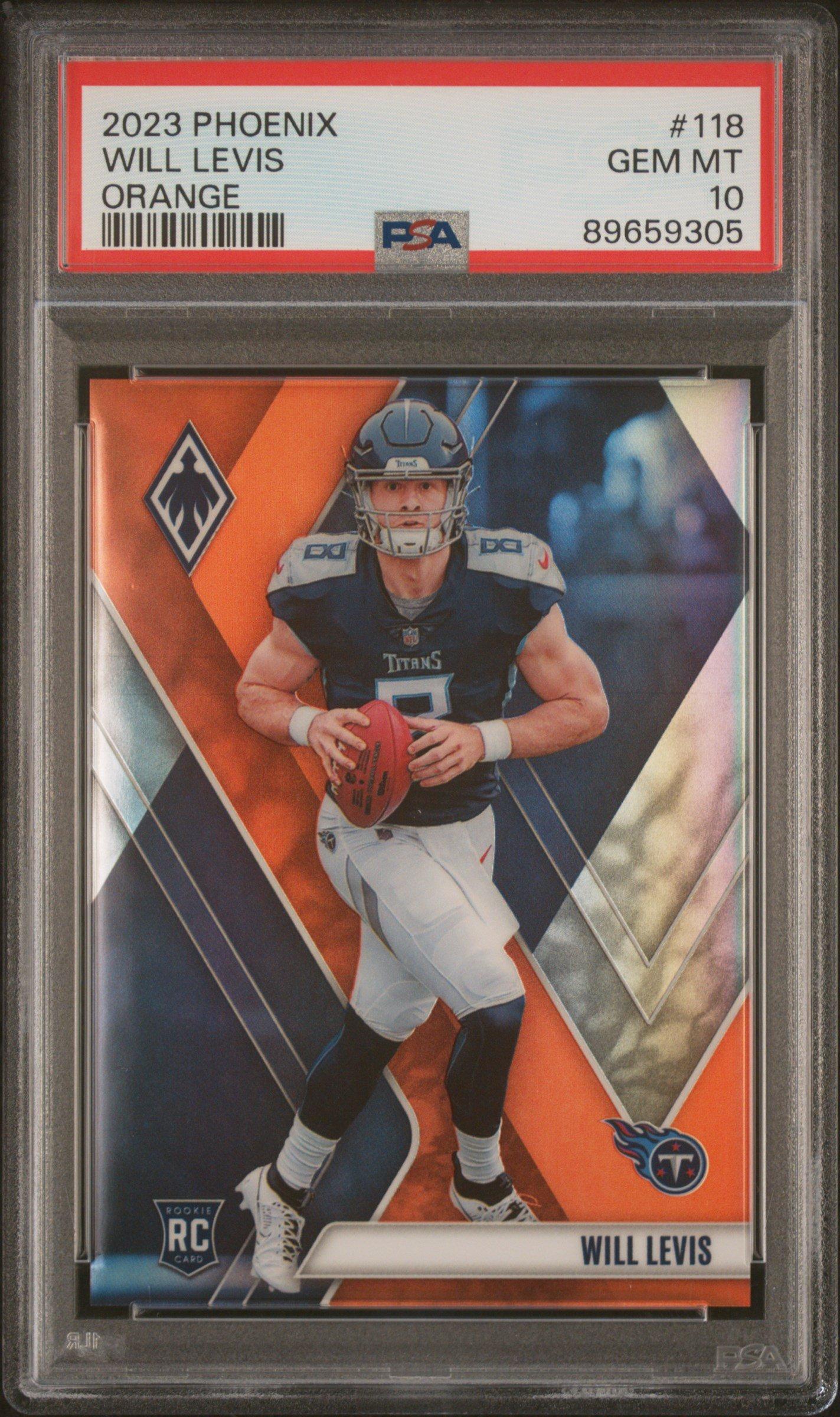 2023 Panini Phoenix 118 Will Levis Orange PSA 10