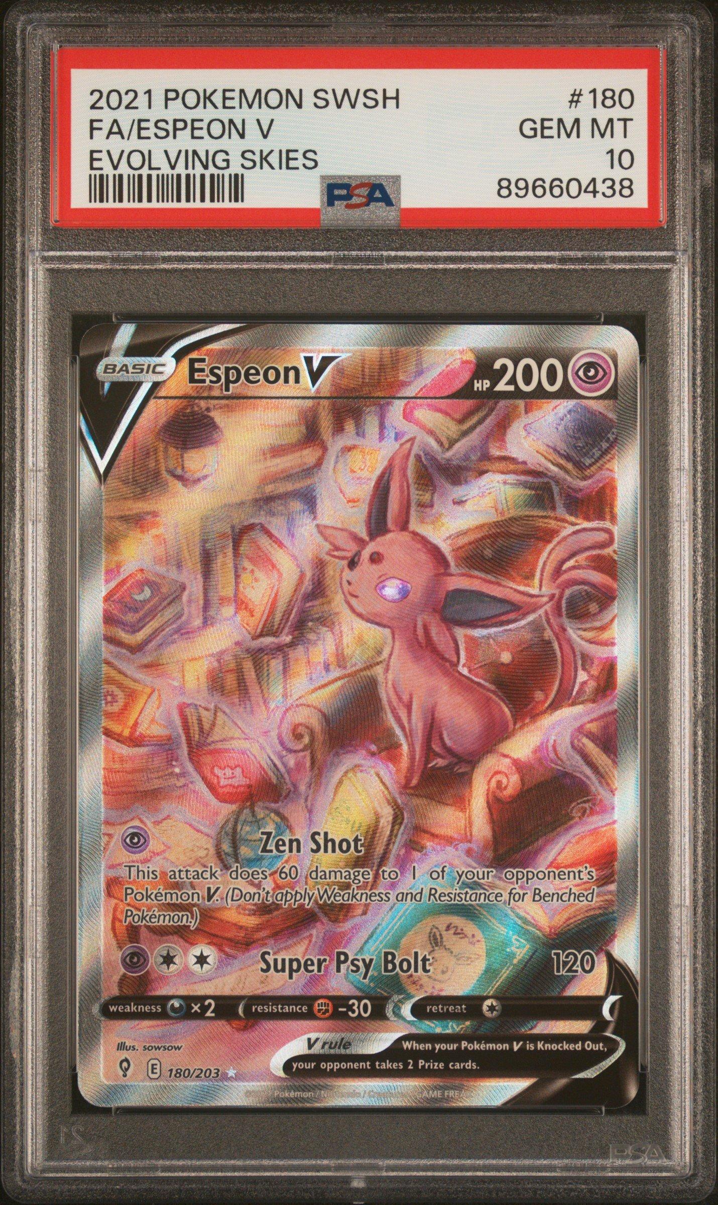 PSA 10 GEM MINT Espeon ex SAR 211/187 SV8a Terastal Festival