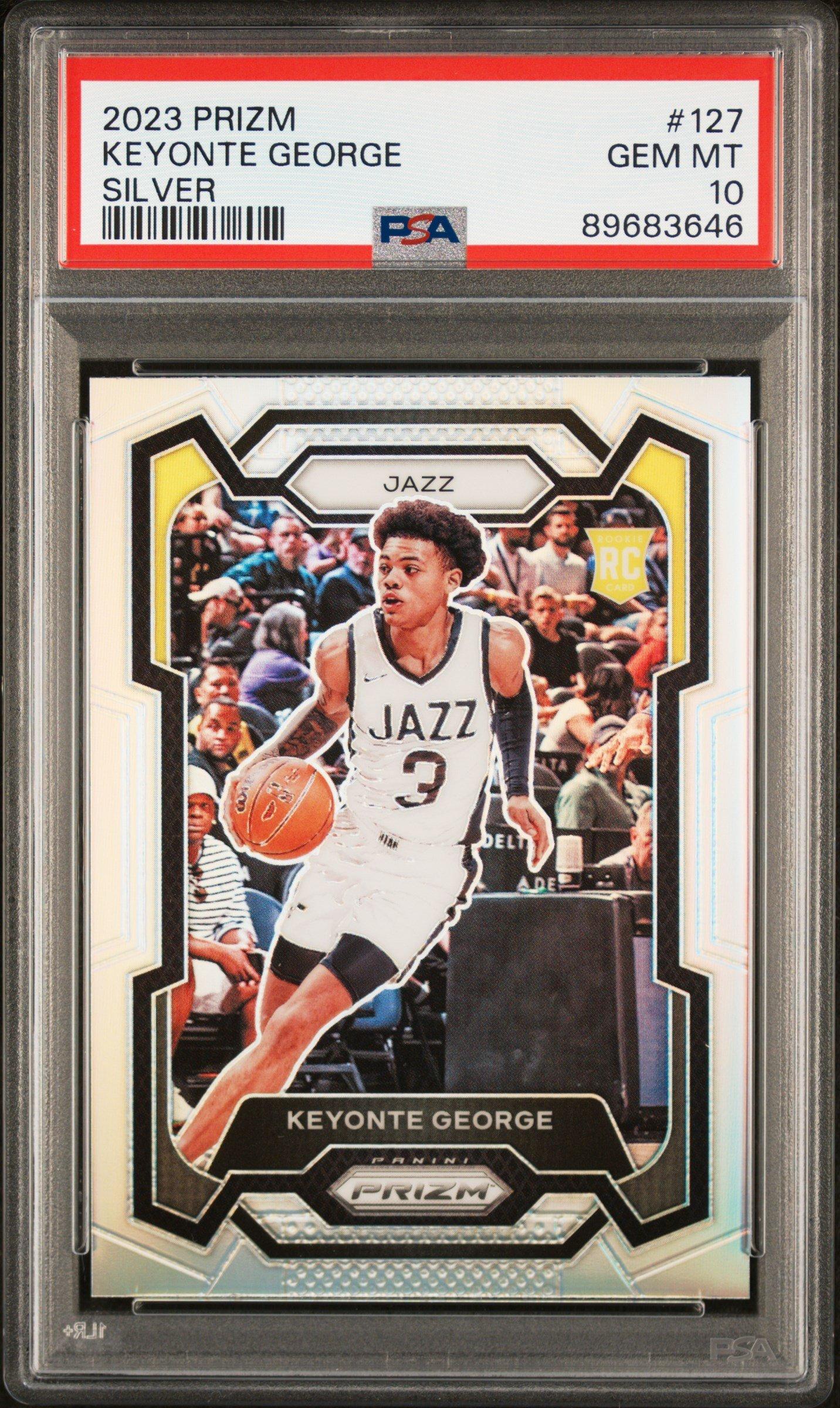 2023 Panini Prizm 127 Keyonte George Silver Prizm PSA 10