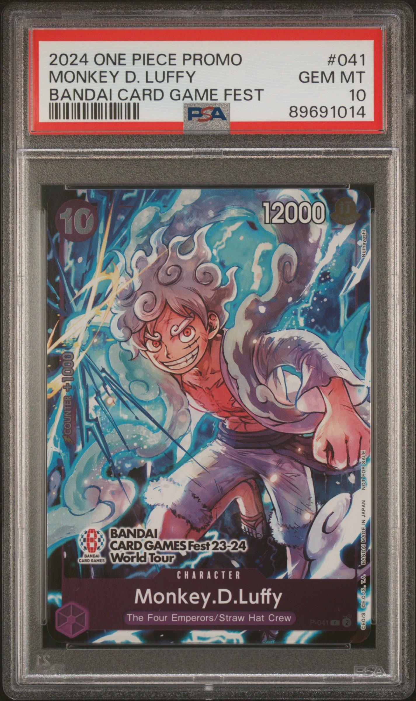 2024 One Piece Promos 041 Monkey D. Luffy Bandai Card Game Fest