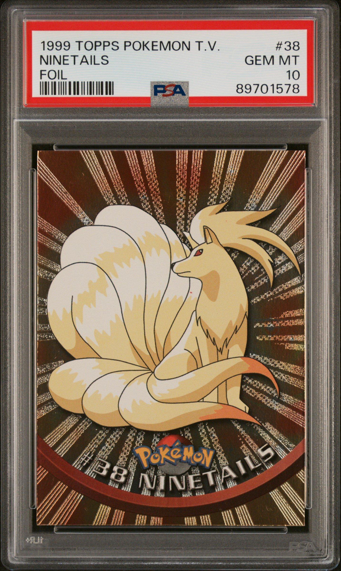 1999 Topps Pokemon Tv 38 Ninetails Foil PSA 10 Graded Card | GameStop