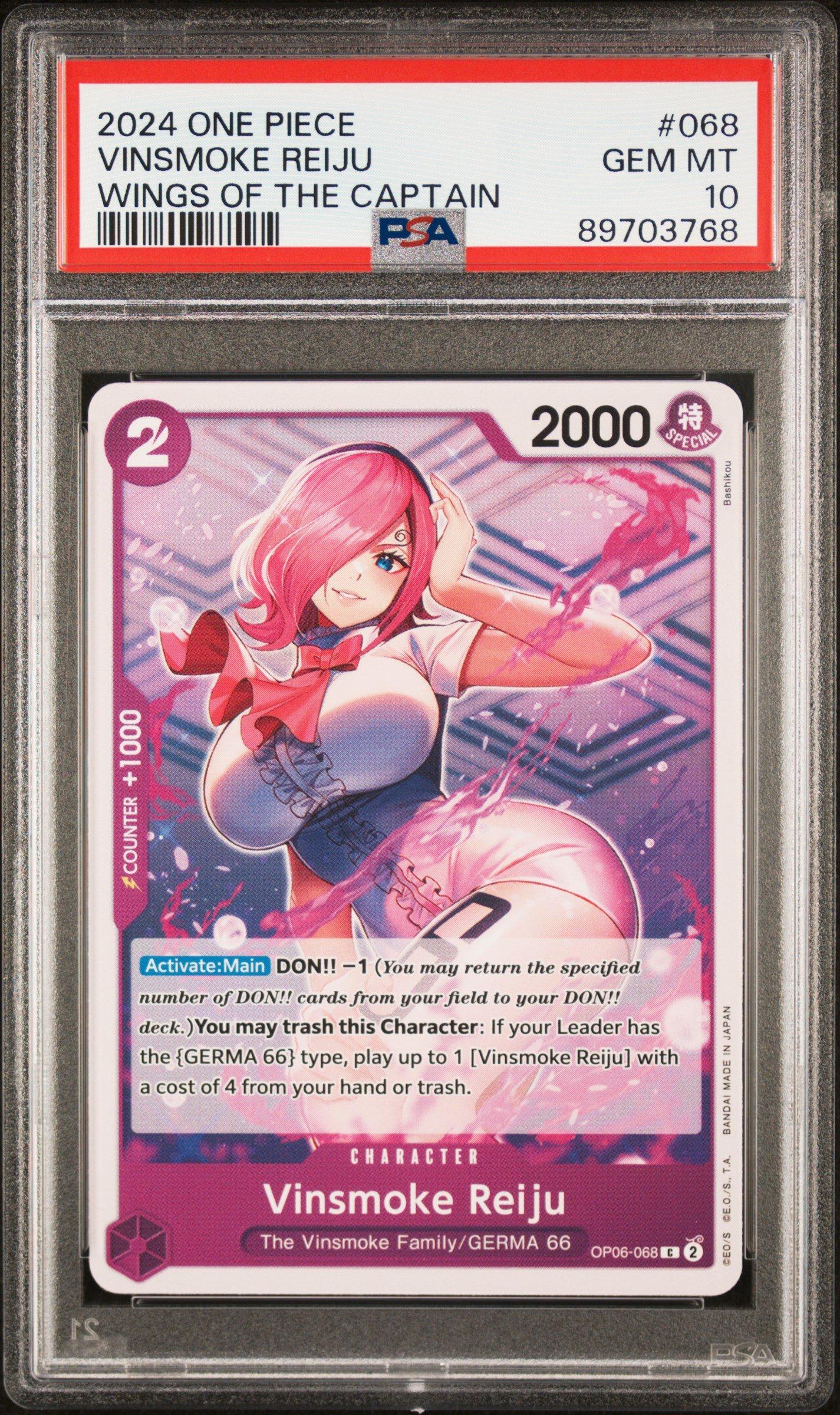 2024 One Piece Wings Of The Captain 068 Vinsmoke Reiju PSA