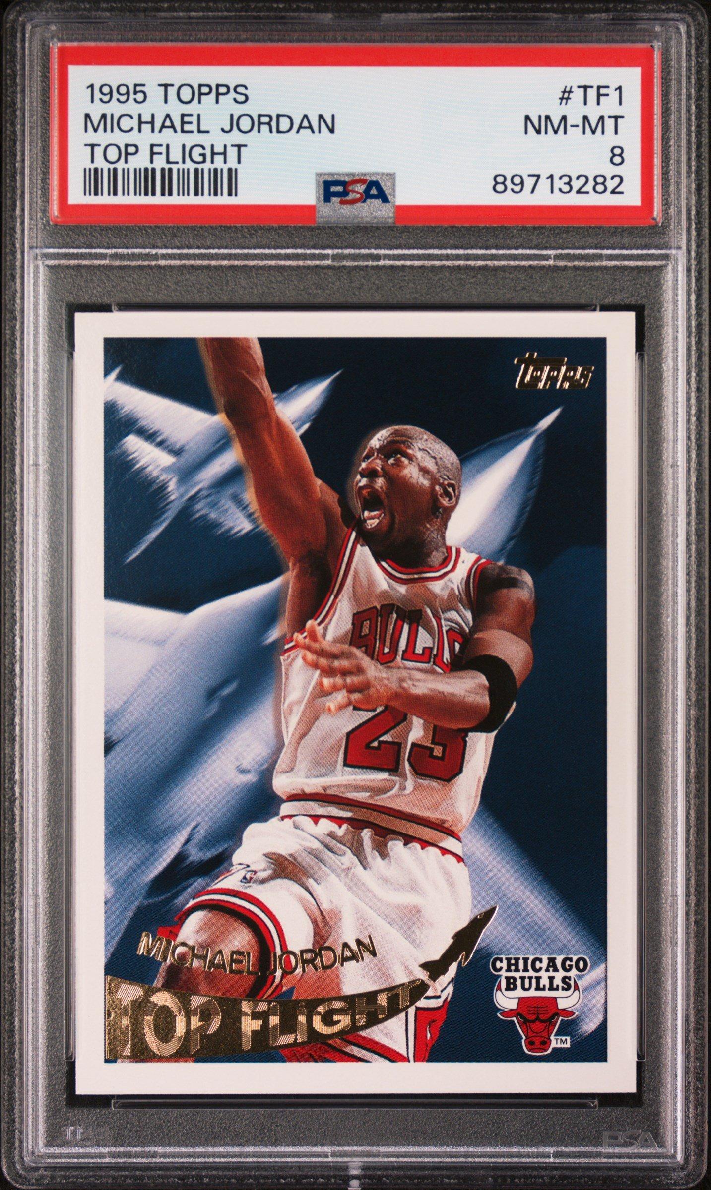 1995 Topps Top Flight Tf1 Michael Jordan PSA 8