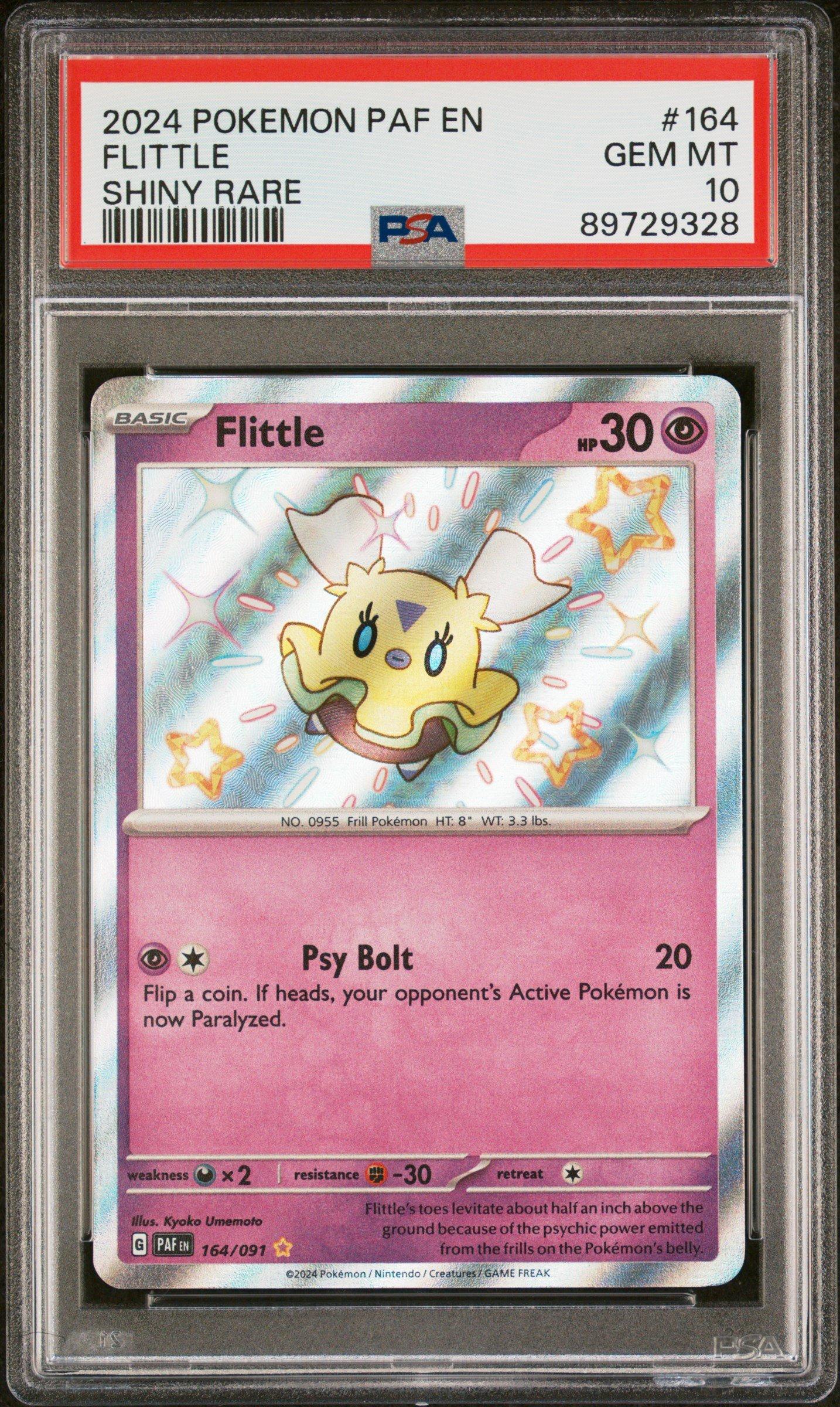 2024 Pokemon Paf En-paldean Fates 164 Flittle PSA 10