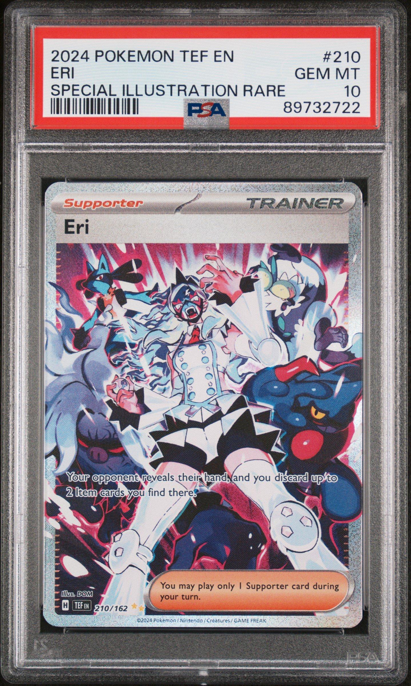 2024 Pokemon Tef En-temporal Forces 210 Eri Special Illustration Rare PSA