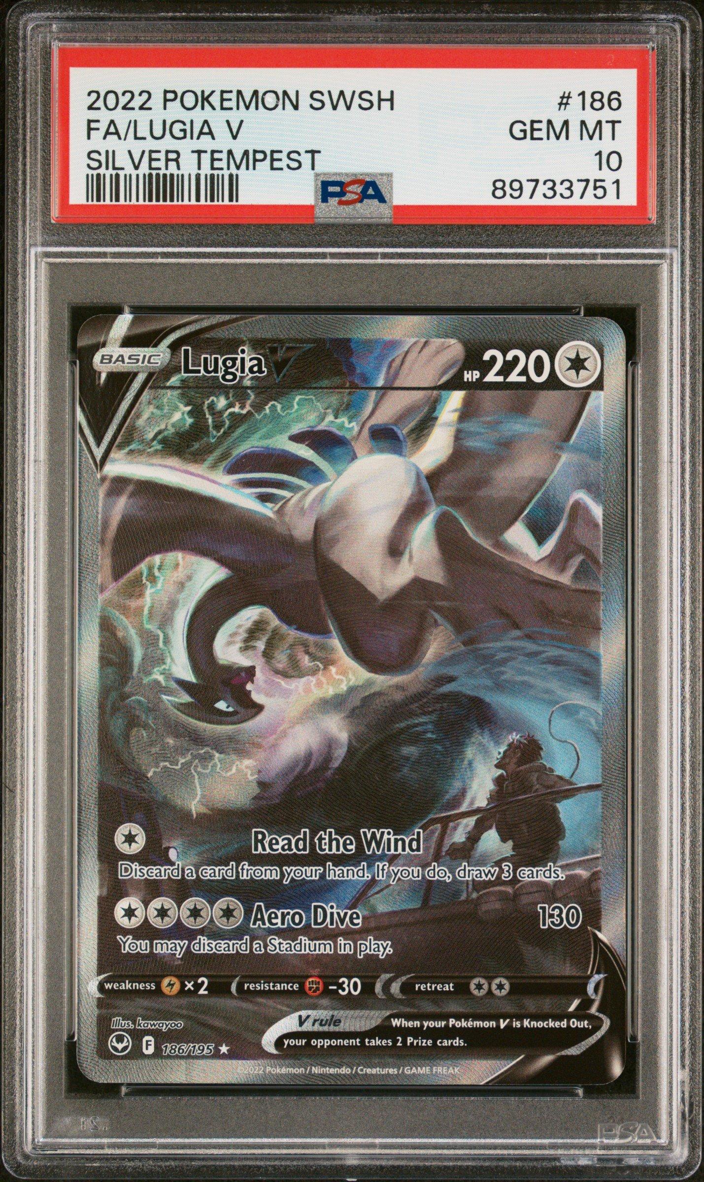 2022 Pokemon Sword & Shield Silver Tempest 186 Full Art/lugia V