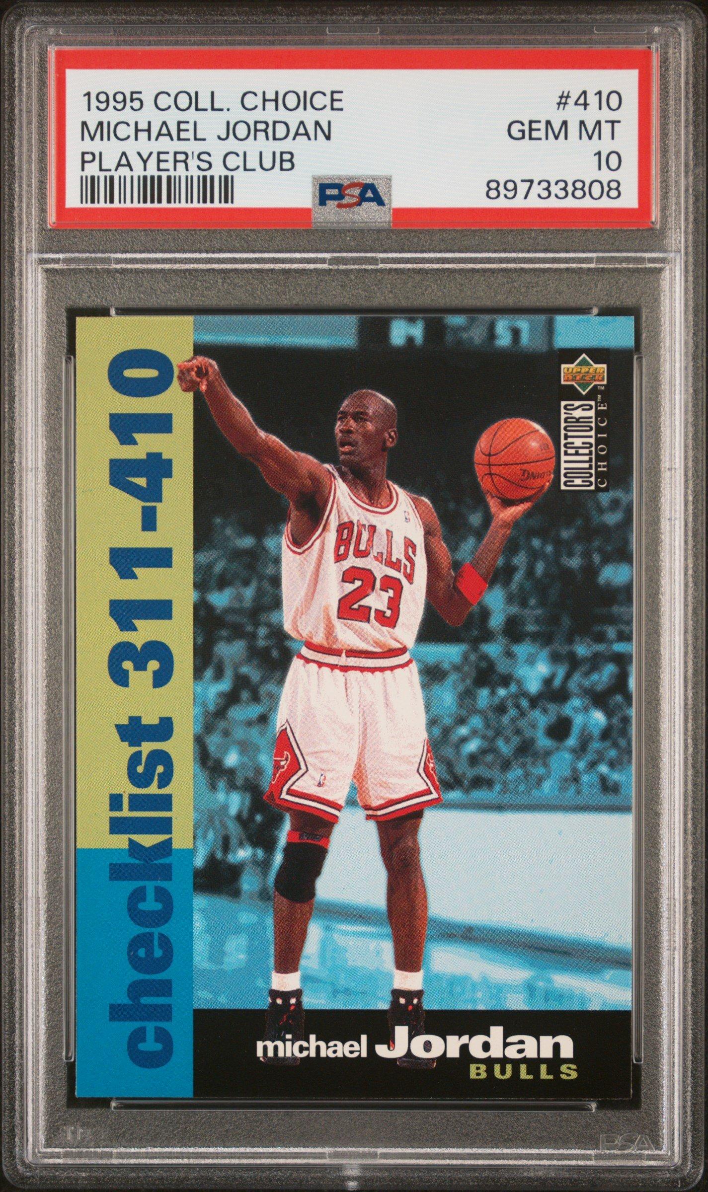 1995 Collector's Choice 410 Michael Jordan Player's Club PSA 10