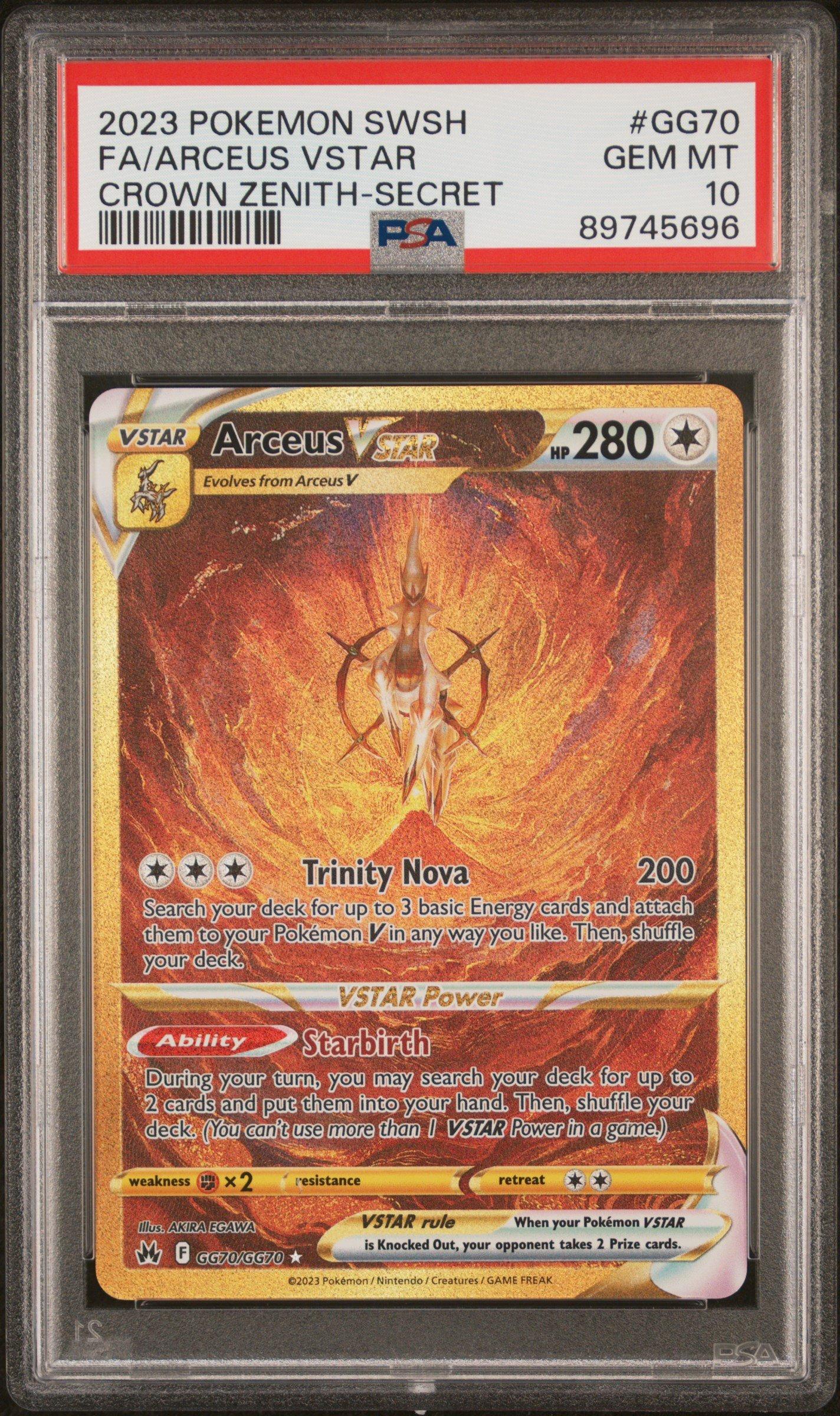 2023 Pokemon Sword And Shield Crown Zenith Gg70 Full Art/arceus