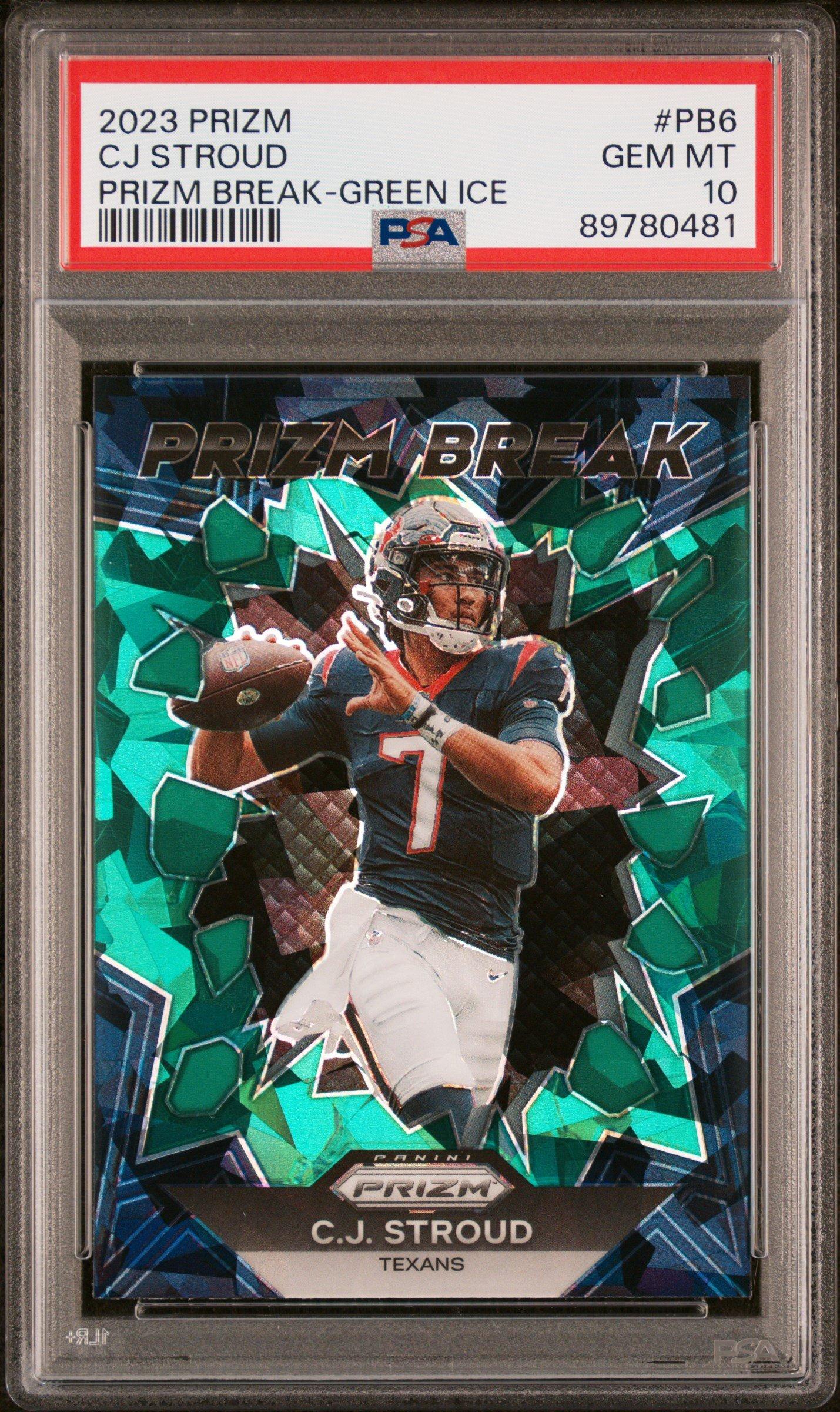 2023 Panini Prizm Prizm Break Pb6 Cj Stroud PSA 10