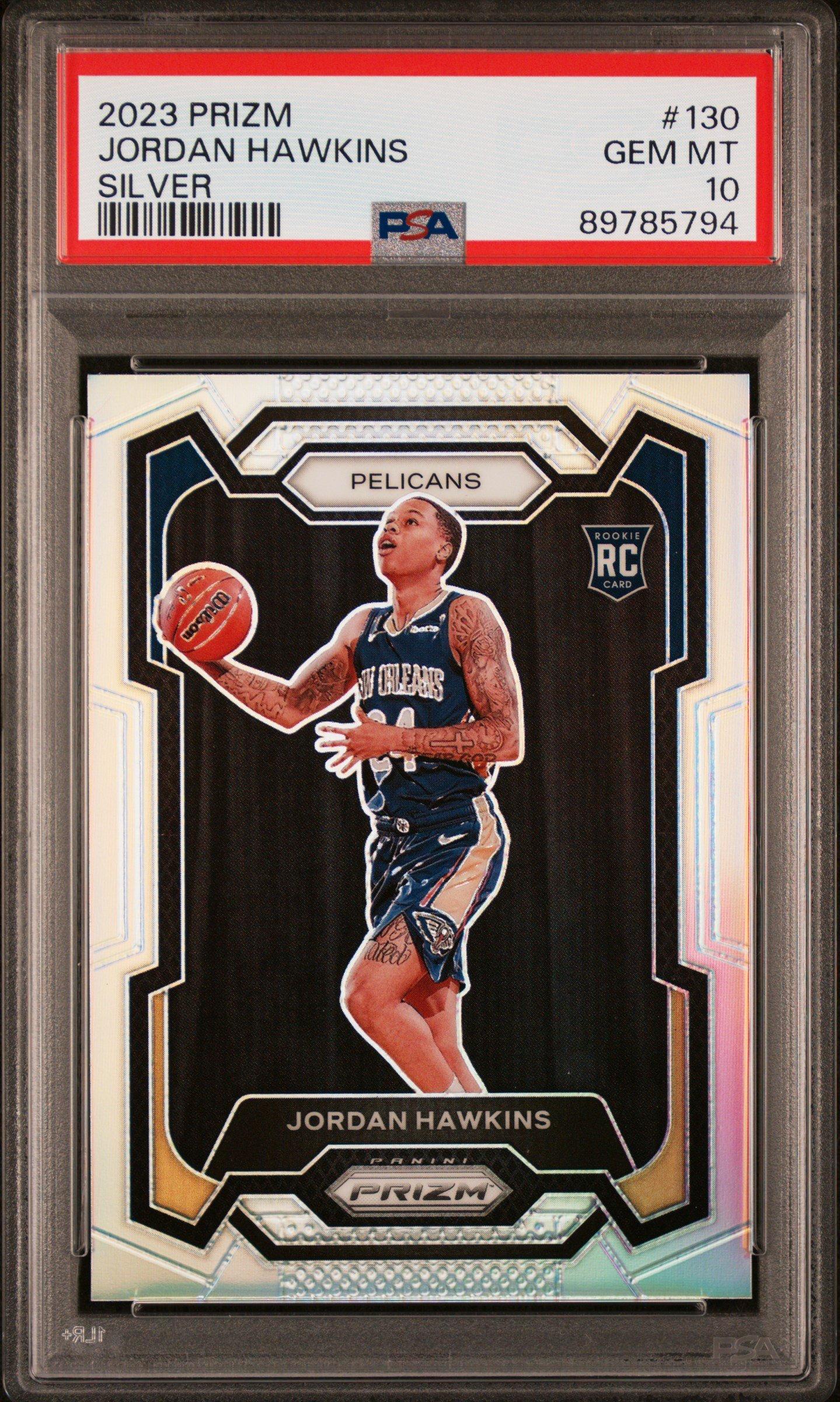 2023 Panini Prizm 130 Jordan Hawkins Silver Prizm PSA 10