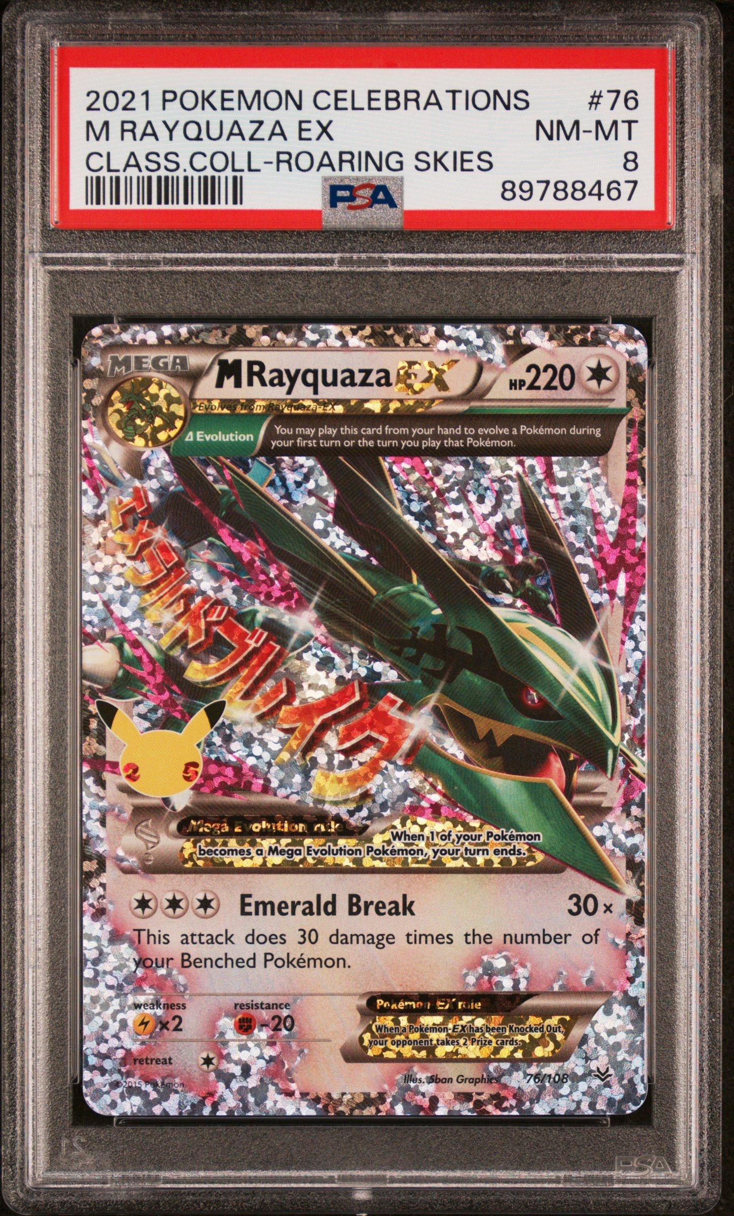 2021 Pokemon Celebrations Classic Collection 76 M Rayquaza Ex PSA