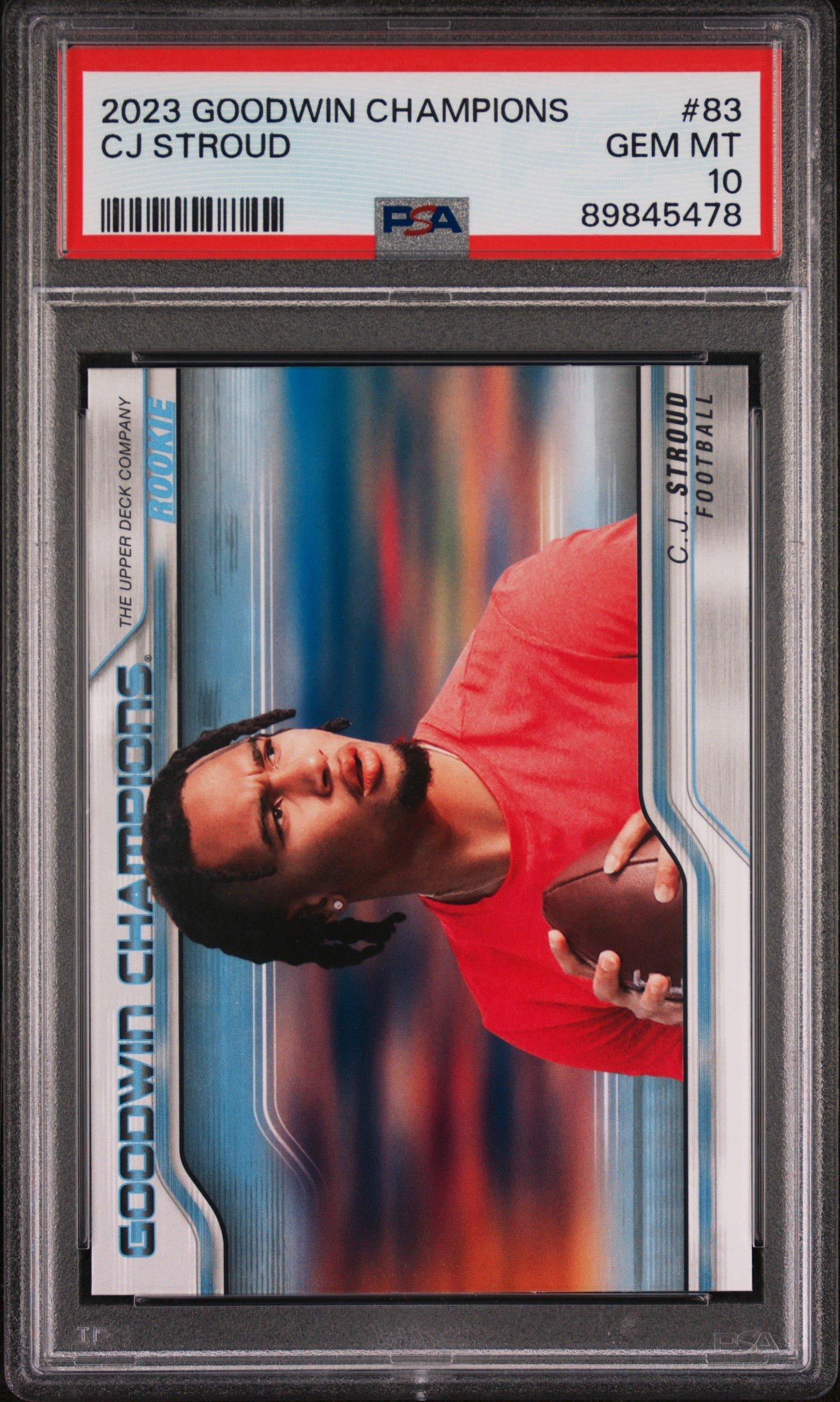 2023 Upper Deck Goodwin Champions 83 Cj Stroud PSA 10 Graded Card