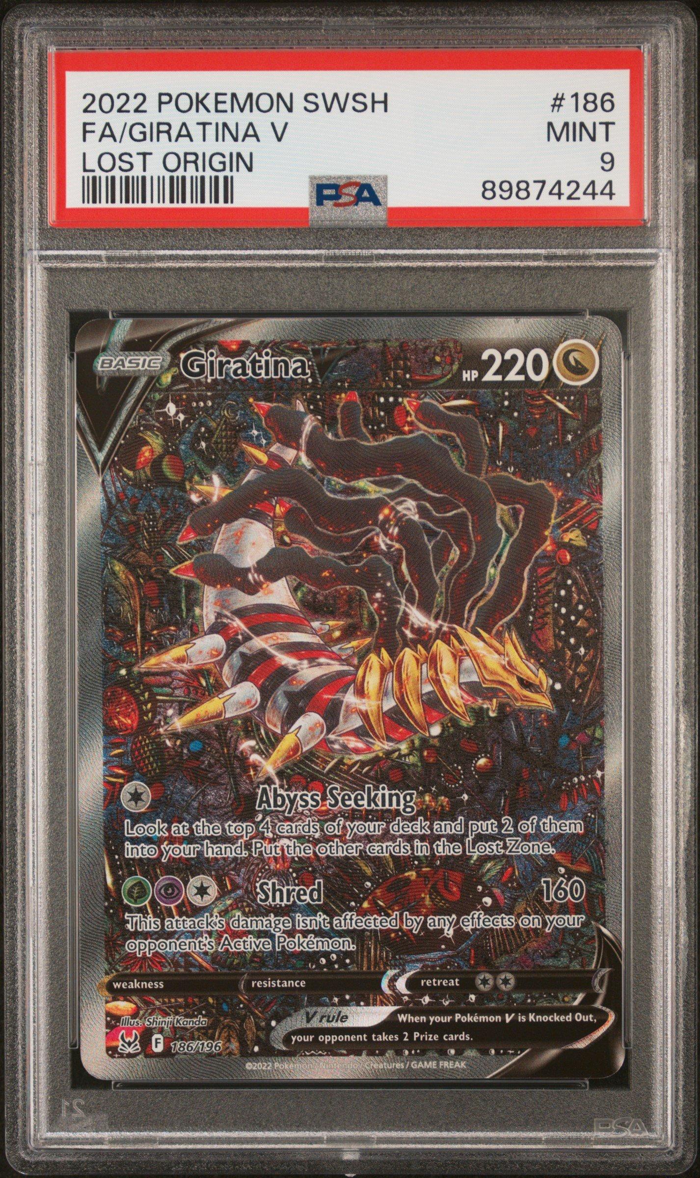 2022 Pokemon Sword & Shield Lost Origin 186 Full Art/giratina V