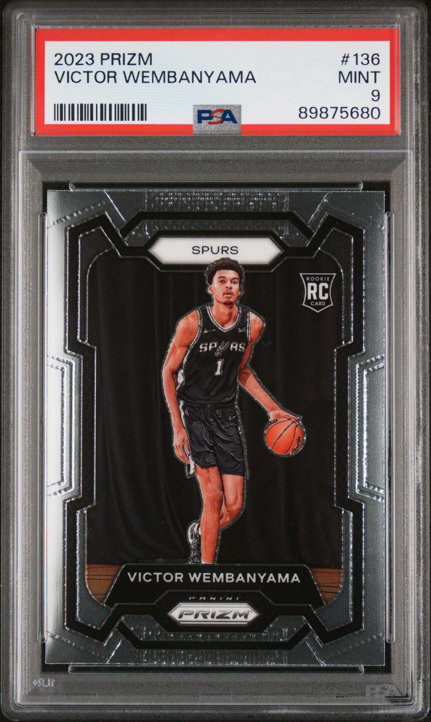 2023 Panini Prizm 136 Victor Wembanyama PSA 9 Graded Card | GameStop