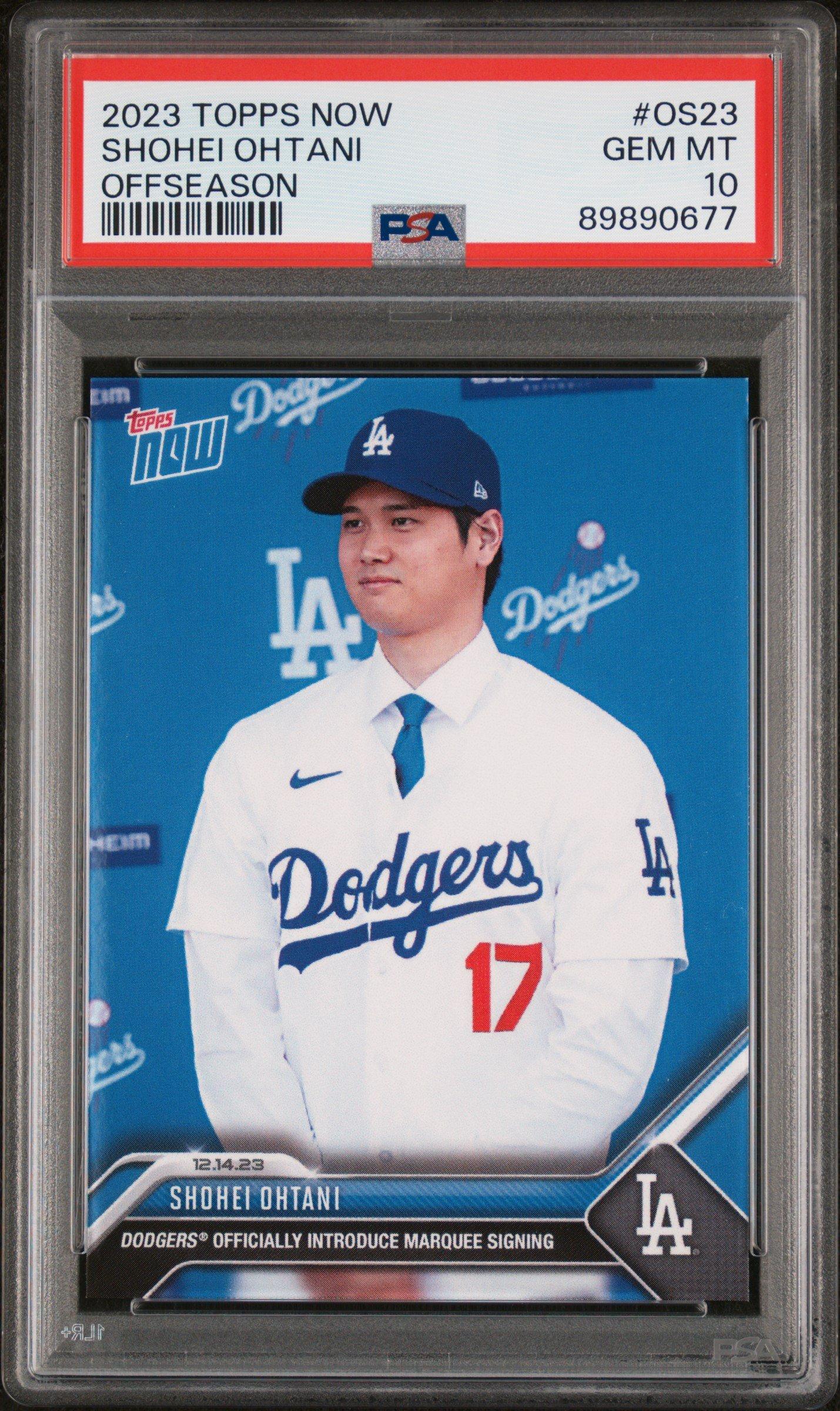 2023 Topps Now Offseason Os23 Shohei Ohtani PSA 10 Graded Card