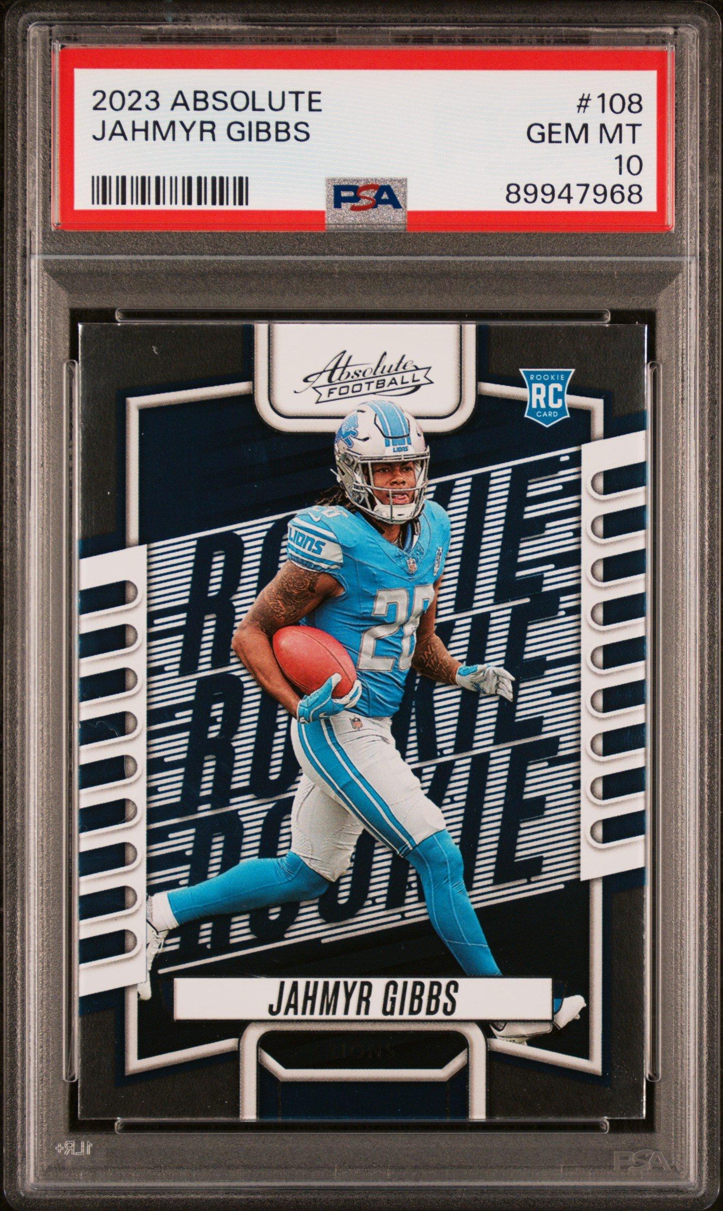 2023 Panini Absolute 108 Jahmyr Gibbs PSA 10 Graded Card | GameStop