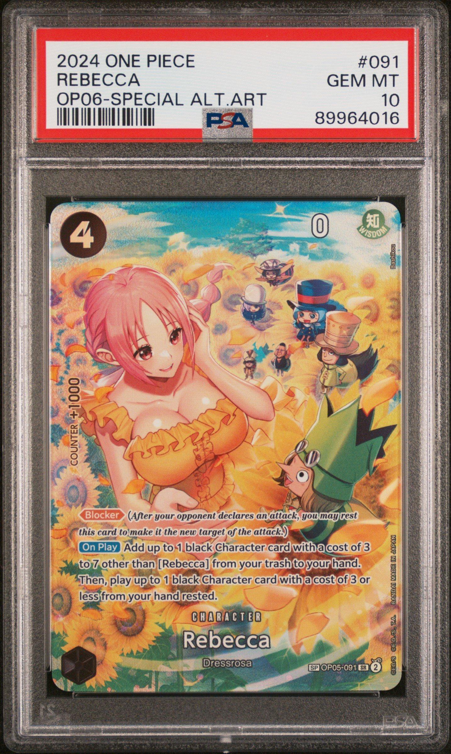 2023 ONE PIECE OP06 JP レベッカ PSA10 2023 ONE PIECE OP06 JP レベッカ PSA10 - メルカリ
