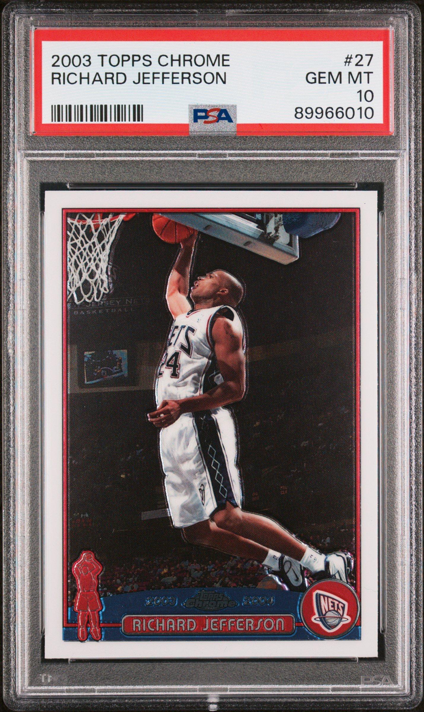 2003 Topps Chrome 27 Richard Jefferson PSA 10