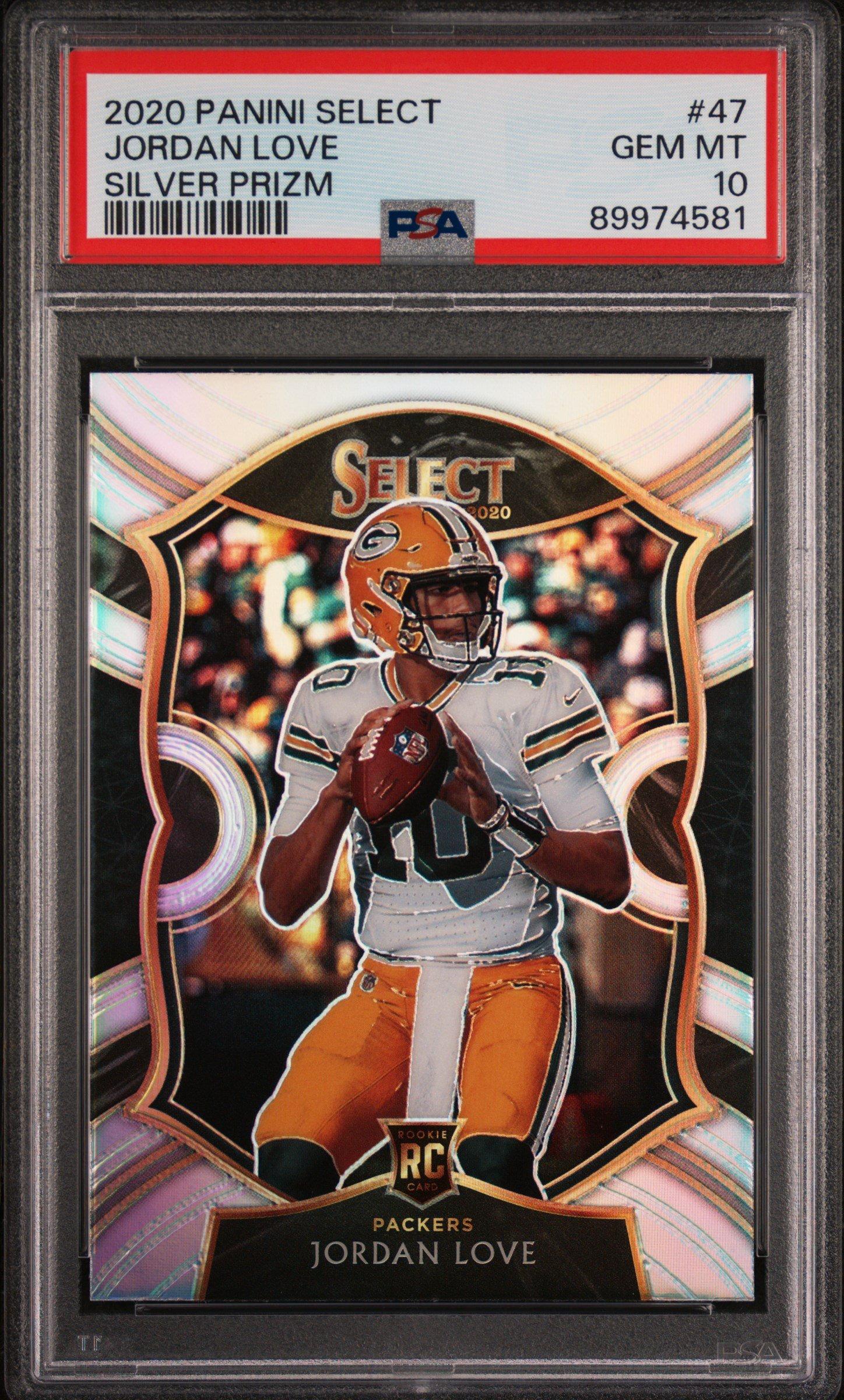 2020 Panini Select 47 Jordan Love Silver Prizm PSA 10