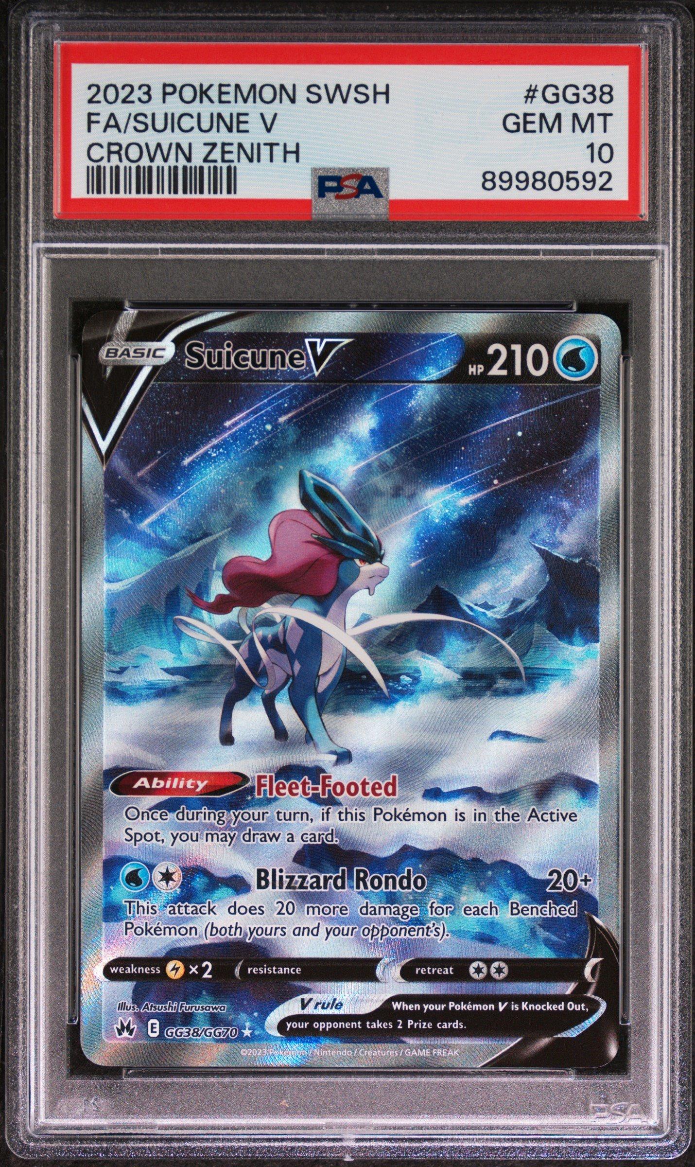 suicune pokemon card HS Unleashed Holo & Entei Legend 95/95  Water Ability Crystal Body Prevent all effects of your opponents attacks Pokemon Card - Suicune #245