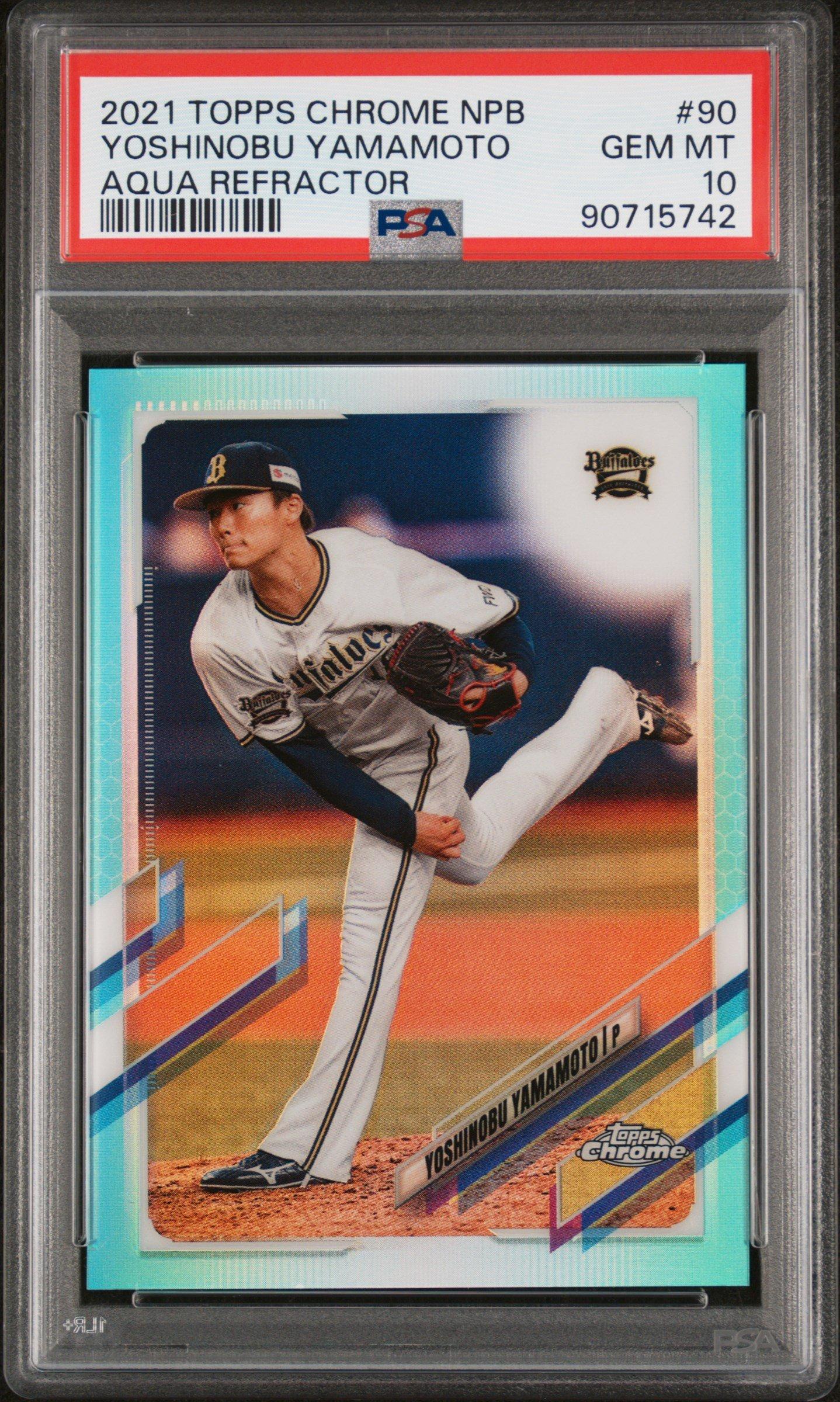 タレントカード rin0901 2021 Topps Chrome Nippon Professional Baseball 90 Yoshinobu