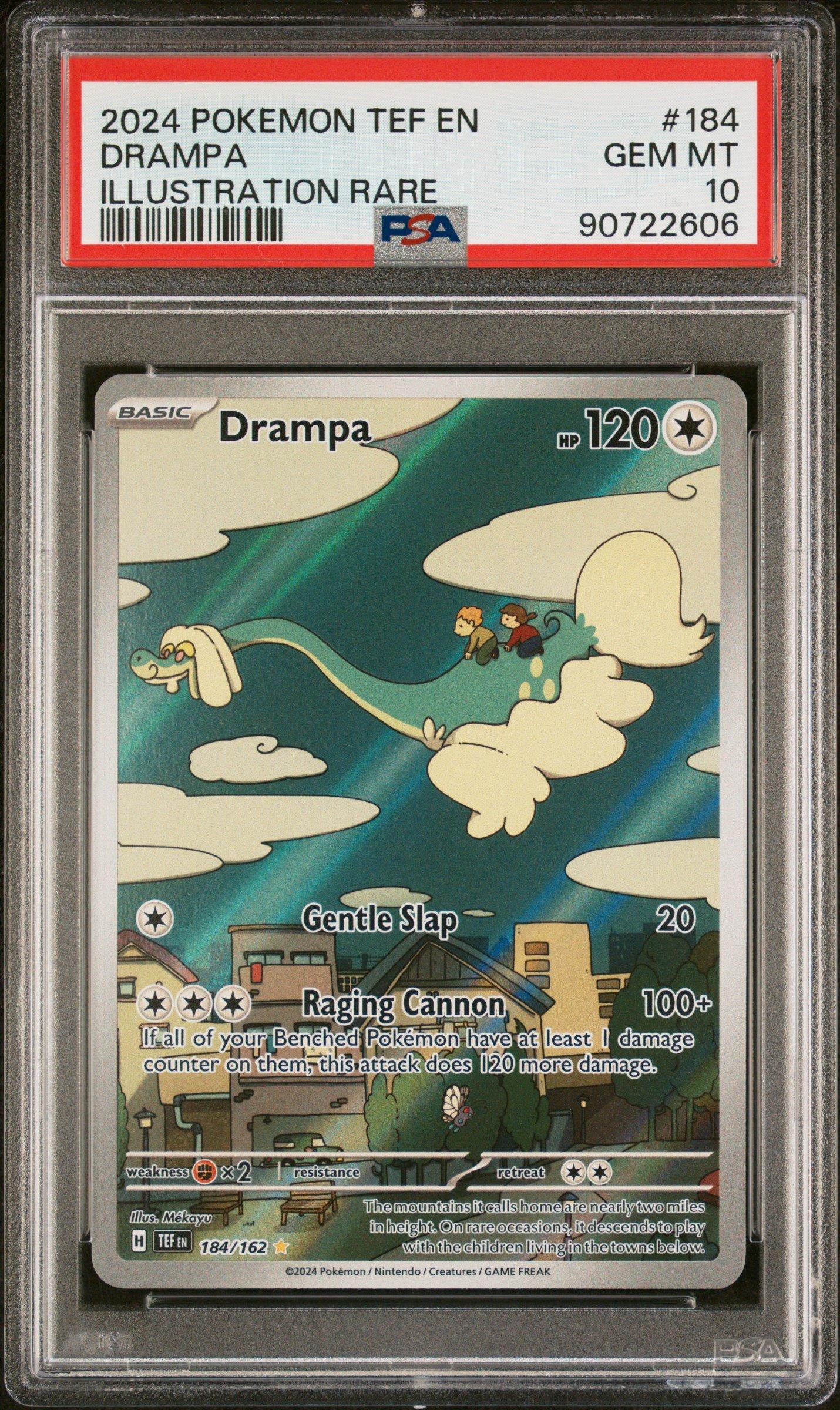 2024 Pokemon Tef En-temporal Forces 184 Drampa Illustration Rare PSA 10  Graded Card | GameStop