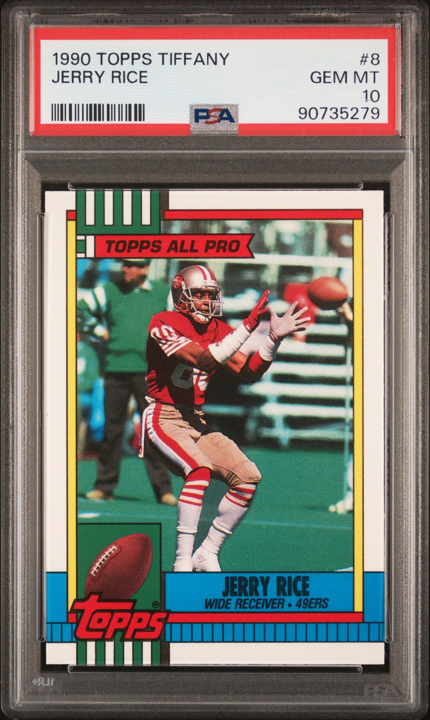 1990 Topps Tiffany 8 Jerry Rice PSA 10