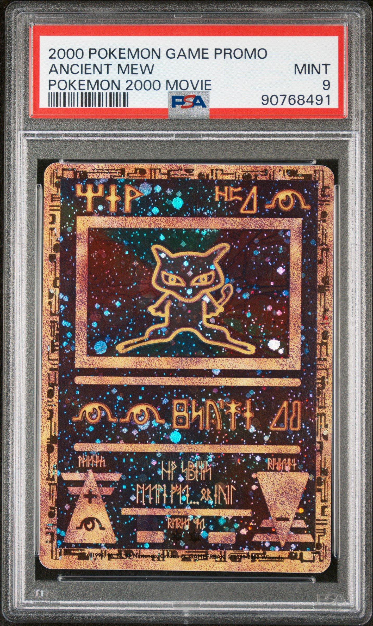 2000 Pokemon Game Movie Ancient Mew Pokemon 2000 Movie PSA 9