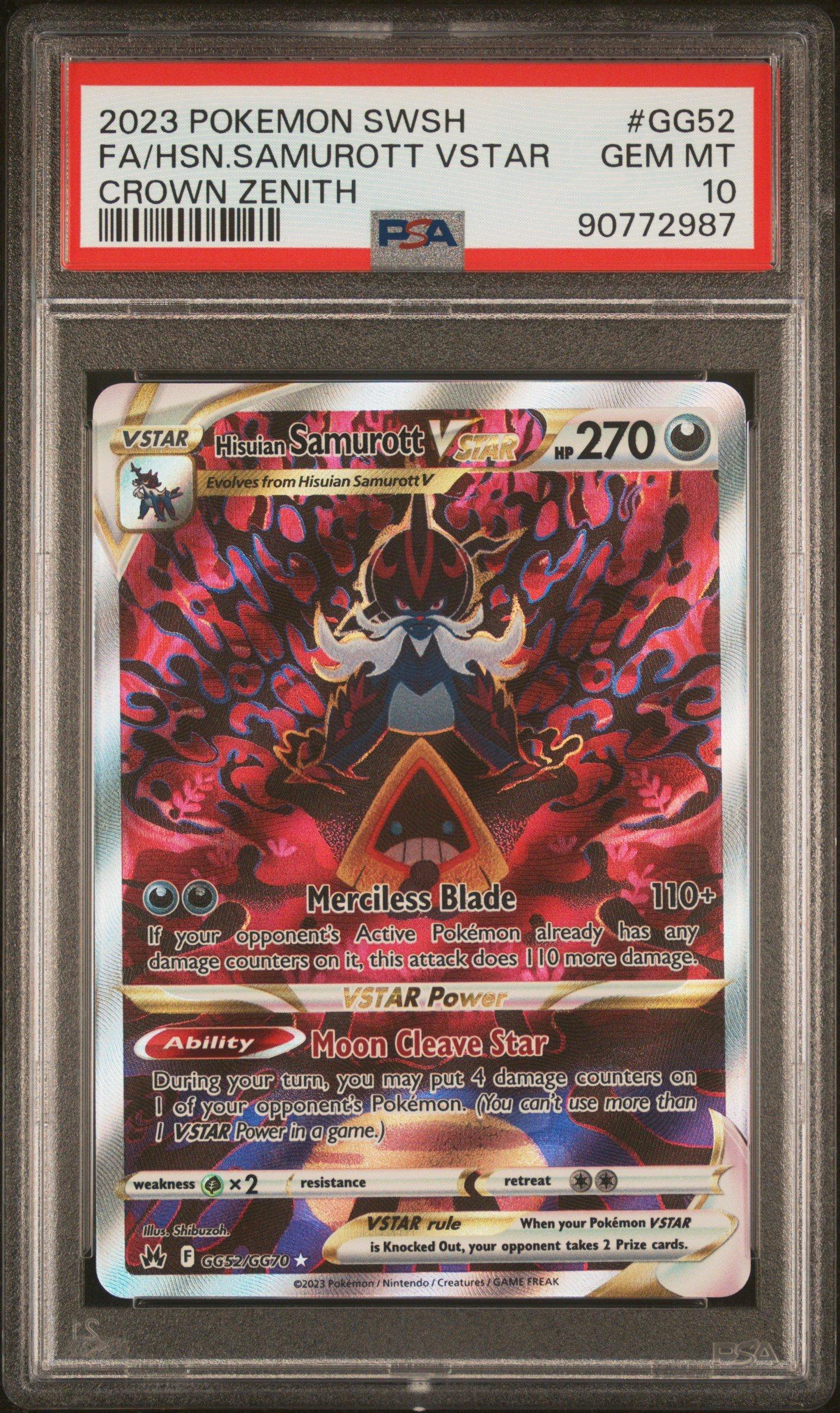 2023 Pokemon Sword And Shield Crown Zenith Gg52 Full Art/hisuian