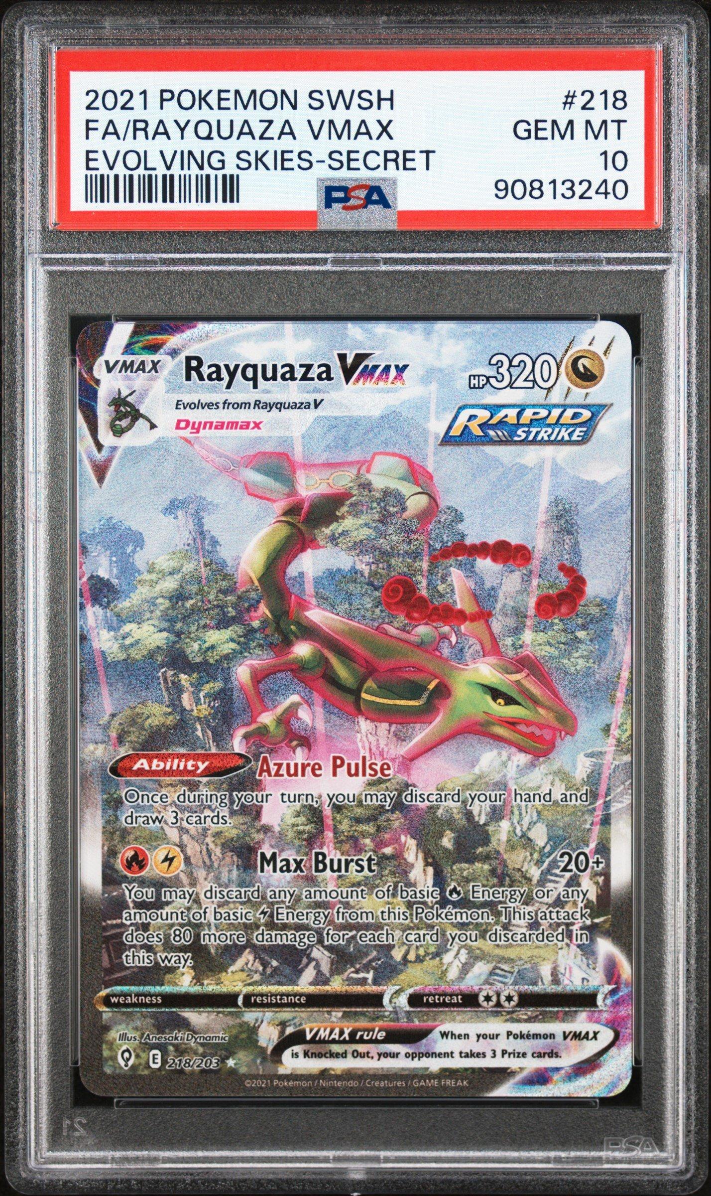 2021 Pokemon Sword & Shield Evolving Skies 218 Fa/rayquaza