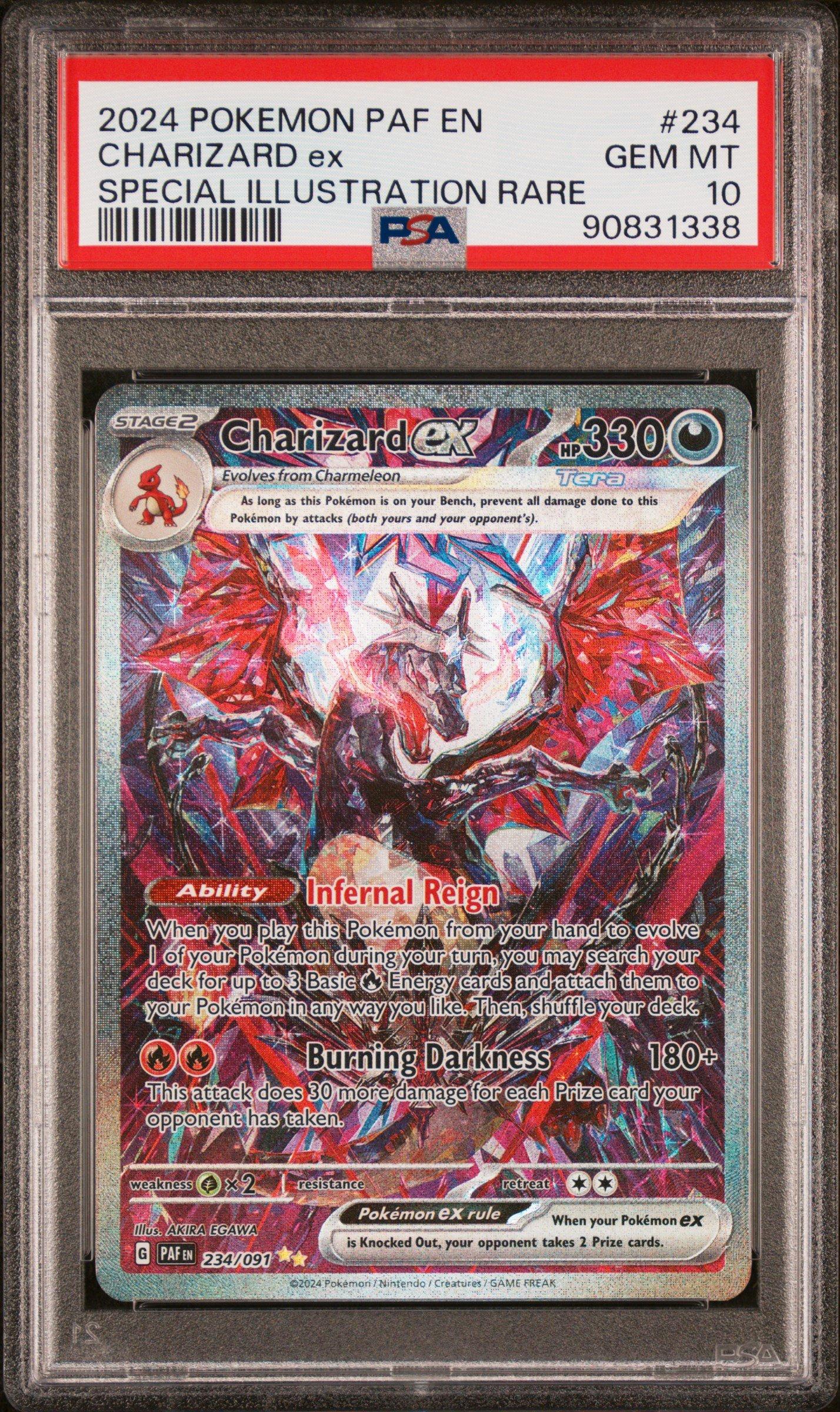 2024 Pokemon Paf En-paldean Fates 234 Charizard Ex Special