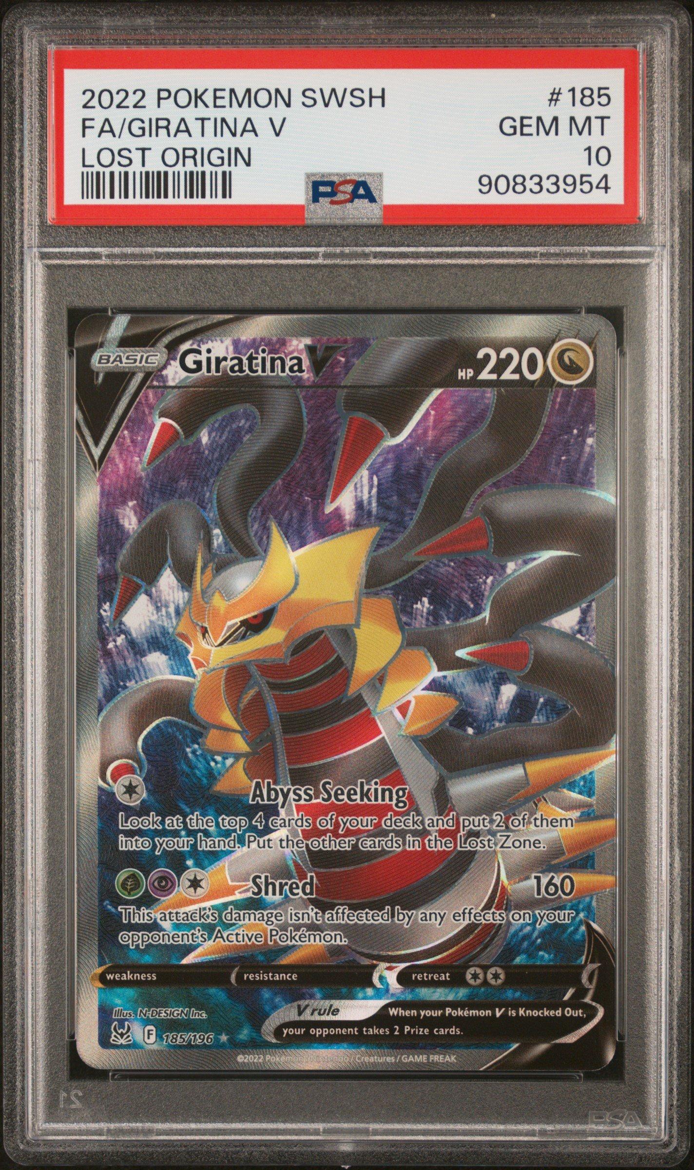 2022 Pokemon Sword & Shield Lost Origin 185 Full Art