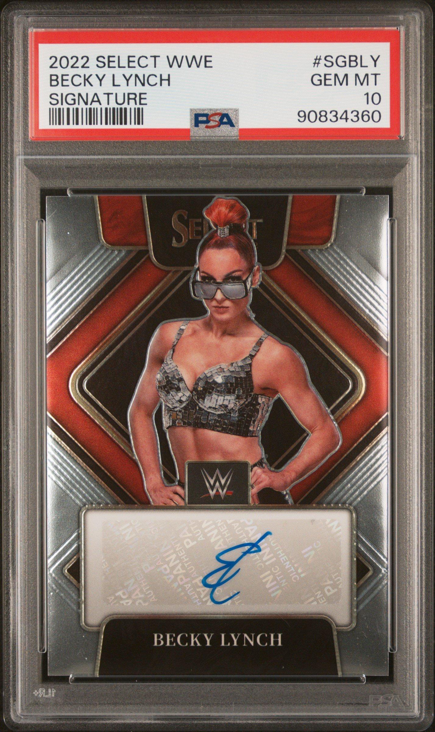 2022 Panini Select Wwe Signatures Sgbly Becky Lynch PSA 10