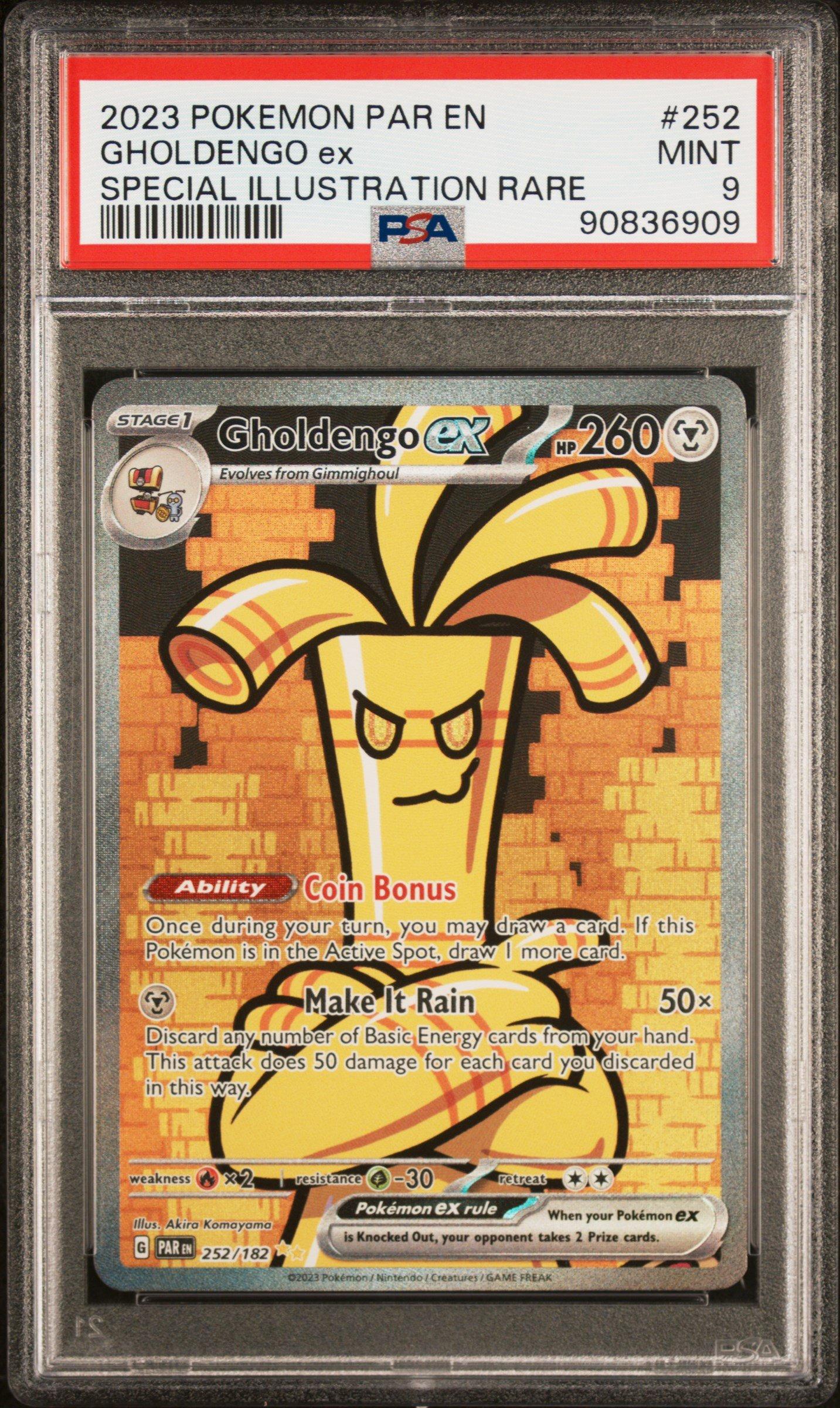 2023 Pokemon Par En-paradox Rift 252 Gholdengo Ex PSA 9 Graded
