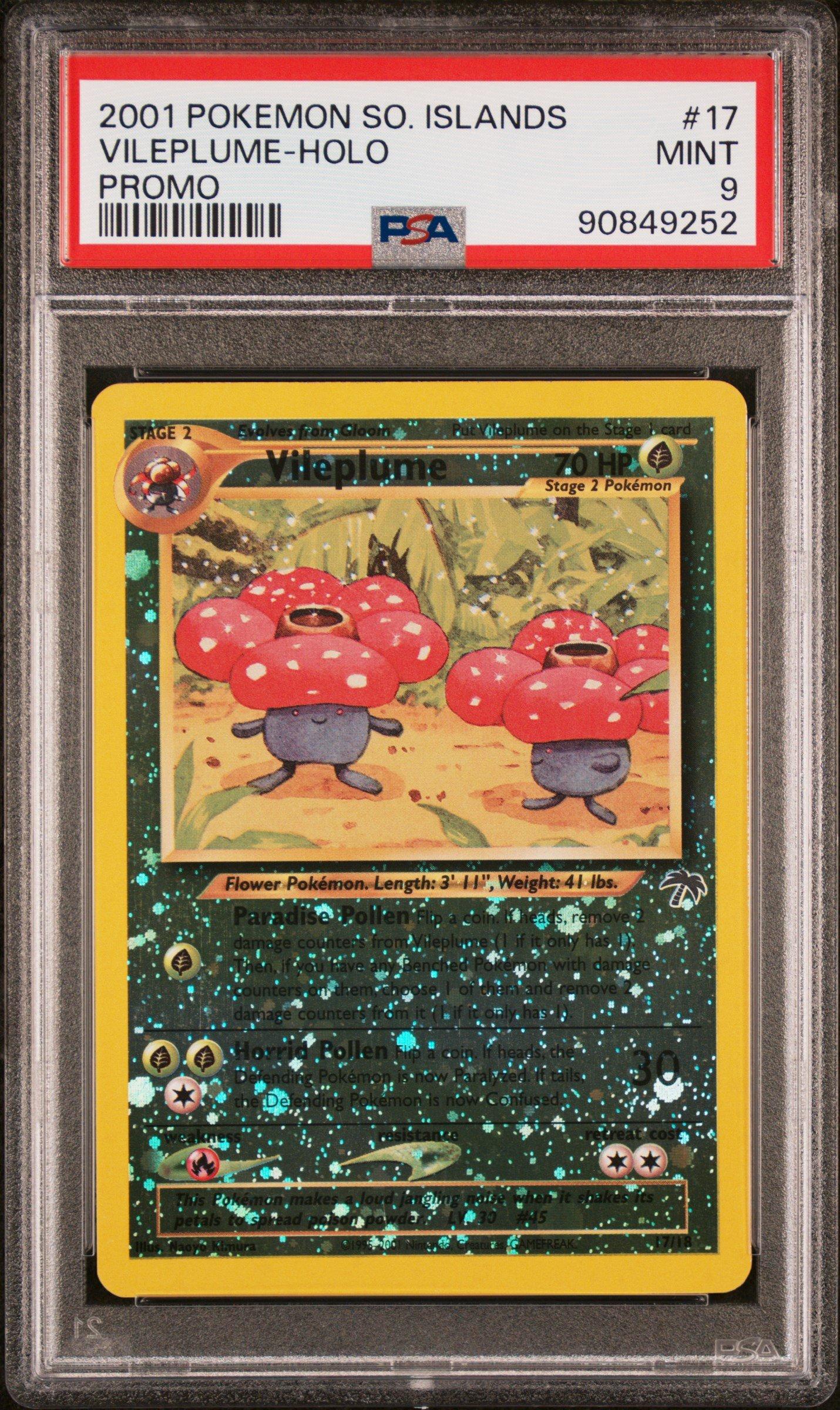 2001 Pokemon Southern Islands Promo 17 Vileplume-holo PSA 9