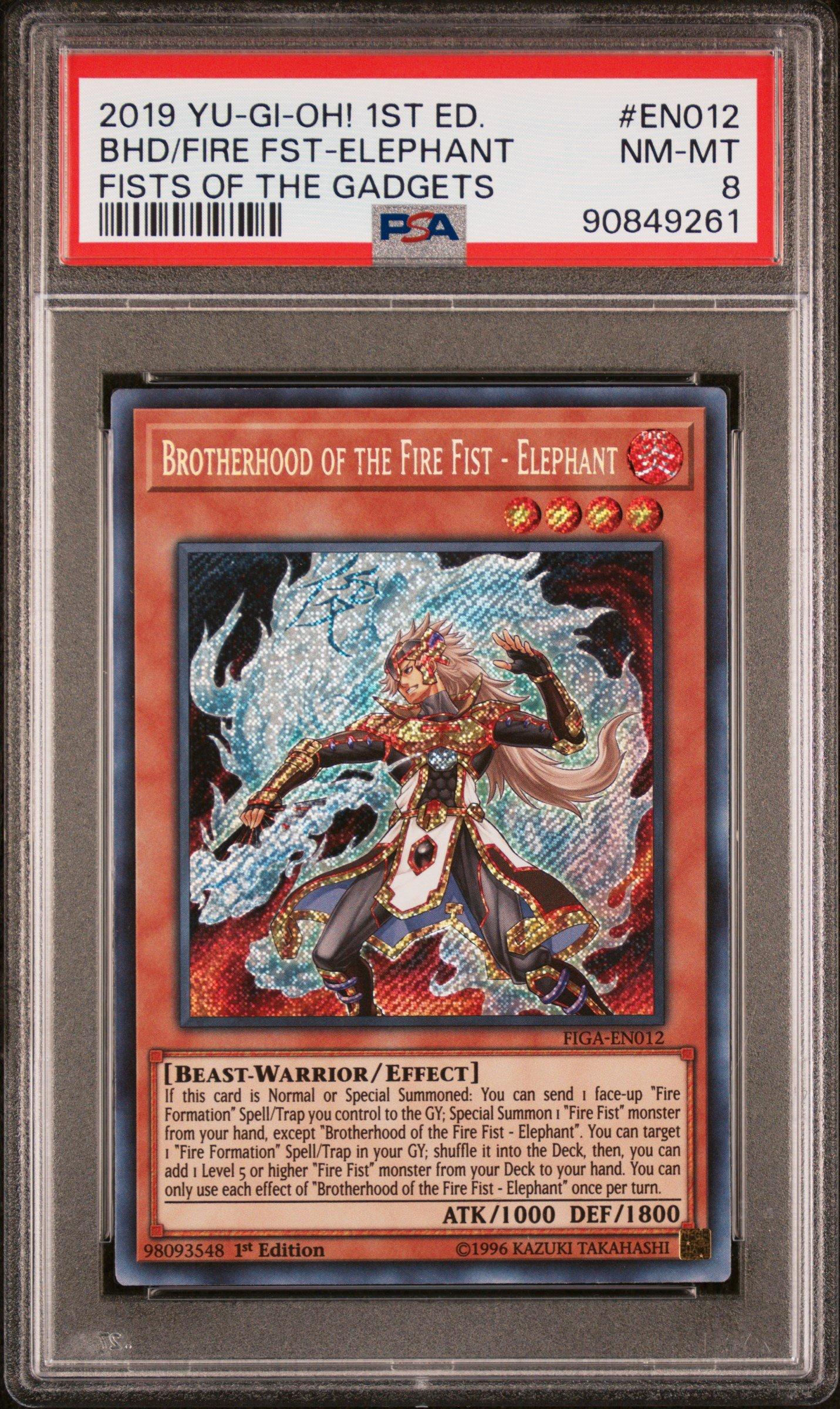 2019 Yu-gi-oh! Fists Of The Gadgets En012 Bhd/fire Fst PSA 8